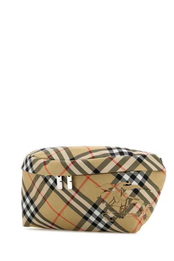 Burberry Embroidered Fabric Check Belt Bag Size ONE SIZE - 4 Thumbnail