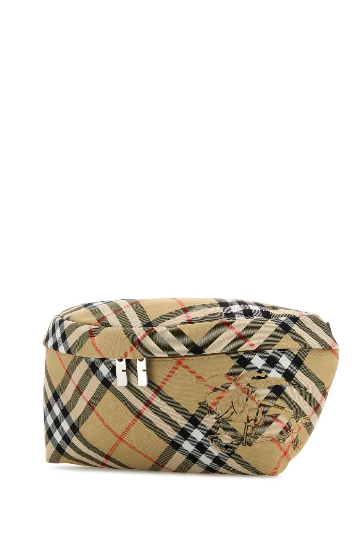 Burberry Embroidered Fabric Check Belt Bag Size ONE SIZE - 2 Thumbnail
