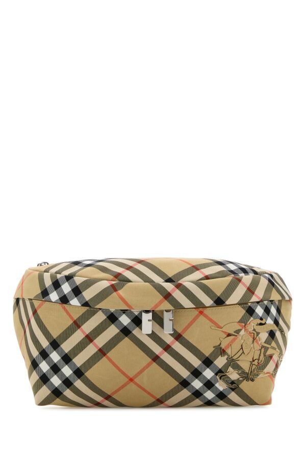 Burberry Embroidered Fabric Check Belt Bag Size ONE SIZE - 3 Thumbnail