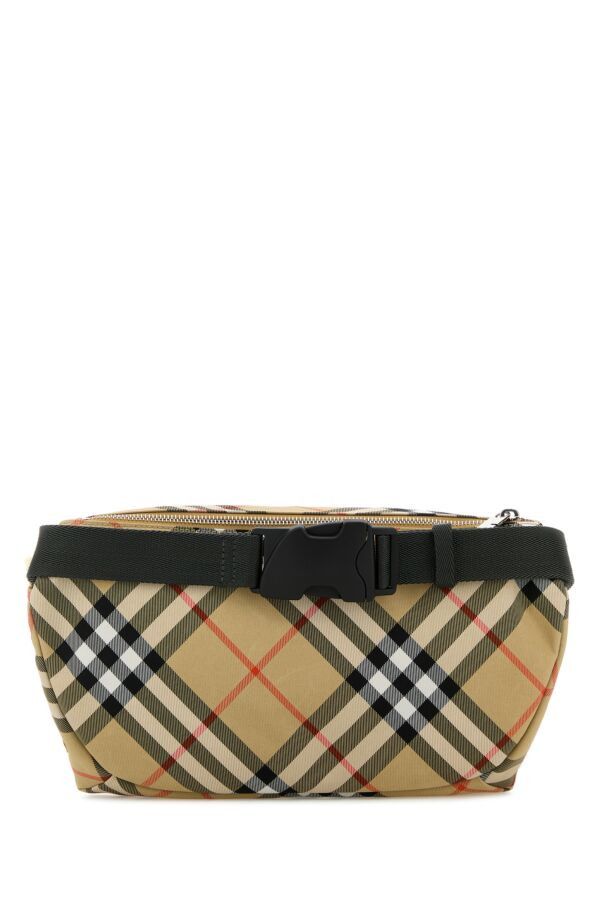 Burberry Embroidered Fabric Check Belt Bag Size ONE SIZE - 5 Thumbnail