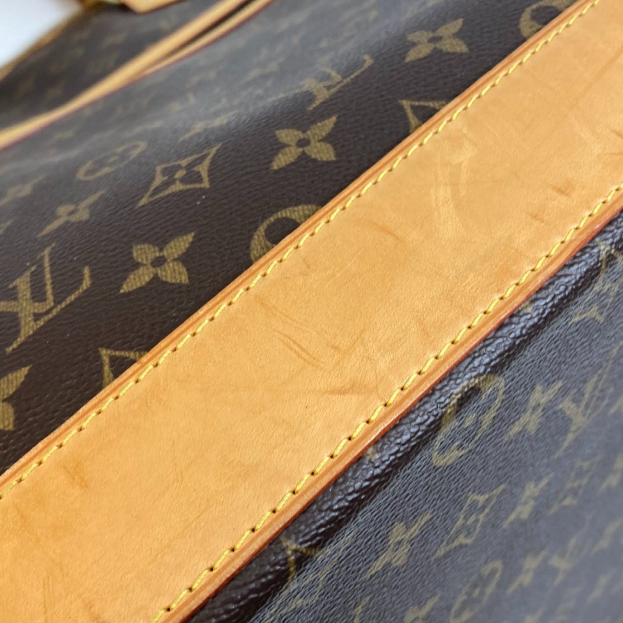 Louis Vuitton Louis Vuitton M41445 Monogram Hand Bag Duffle Bag Brown Size ONE SIZE - 12 Thumbnail