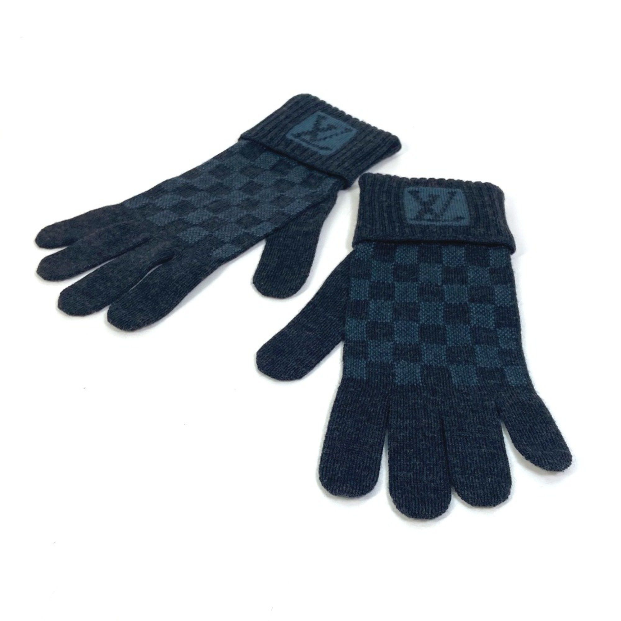 Louis Vuitton Louis Vuitton gloves LV logo gloves Gray Based Blue Based Size ONE SIZE - 3 Thumbnail