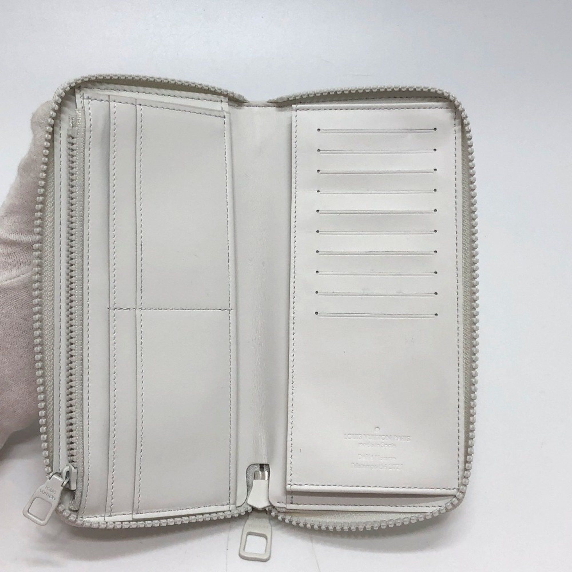Louis Vuitton Louis Vuitton M80337 Zippy Wallet Vertical LV friend Long Wallet White Size ONE SIZE - 16 Thumbnail