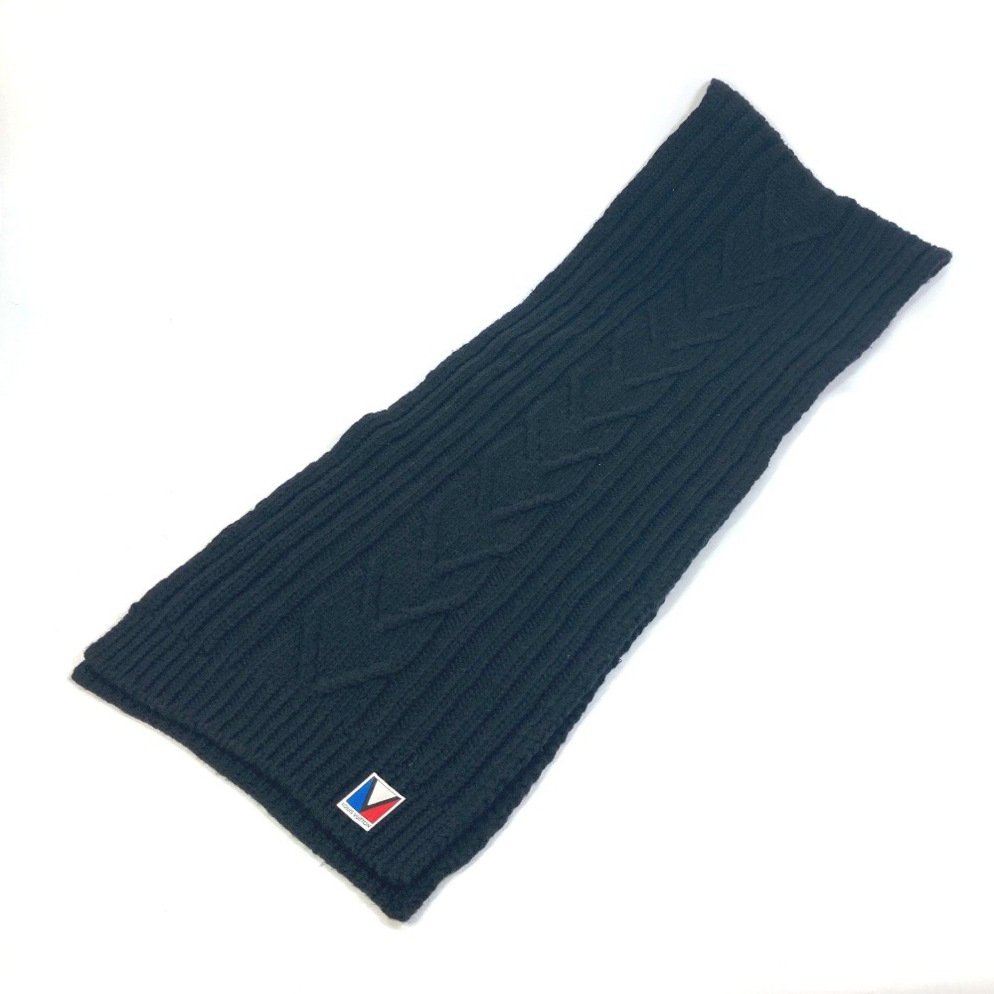 Louis Vuitton Louis Vuitton M75368 Cable knit Scarf Navy Size ONE SIZE - 4 Thumbnail
