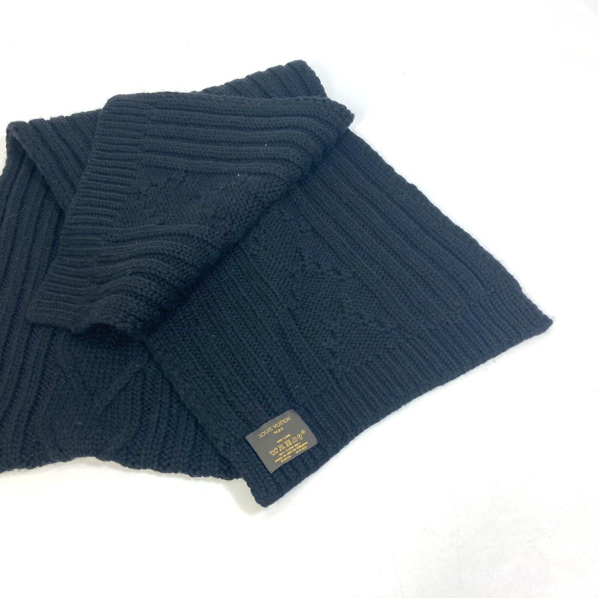 Louis Vuitton Louis Vuitton M75368 Cable knit Scarf Navy Size ONE SIZE - 6 Thumbnail