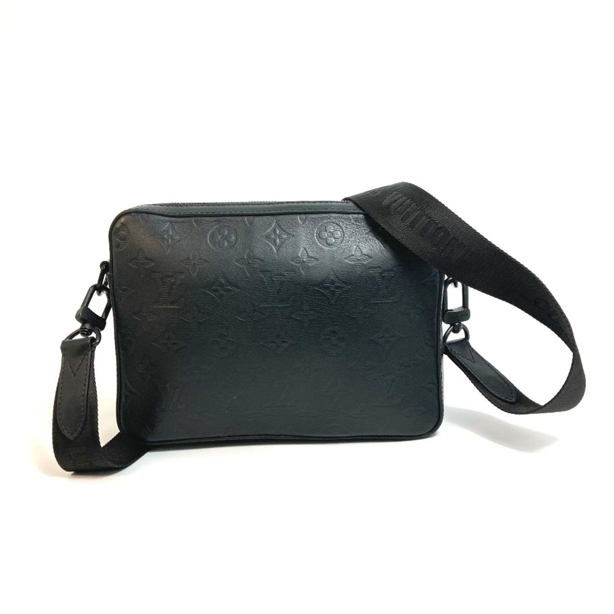 Louis Vuitton Louis Vuitton M69827 Monogram shadow Bag Crossbody body bag Black Size ONE SIZE - 2 Thumbnail