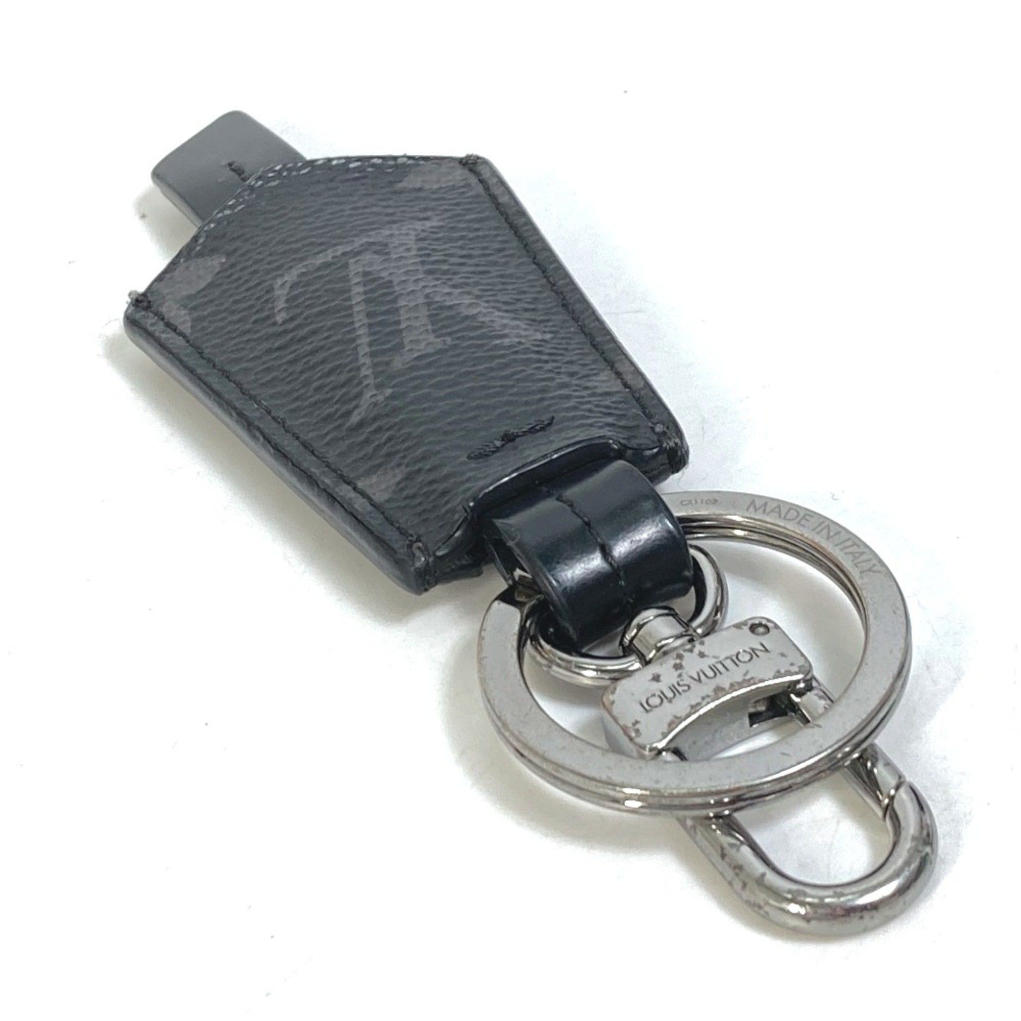 Louis Vuitton Louis Vuitton M63620 MonogramEclipse Bag Charm Key Holder Black Size ONE SIZE - 2 Thumbnail
