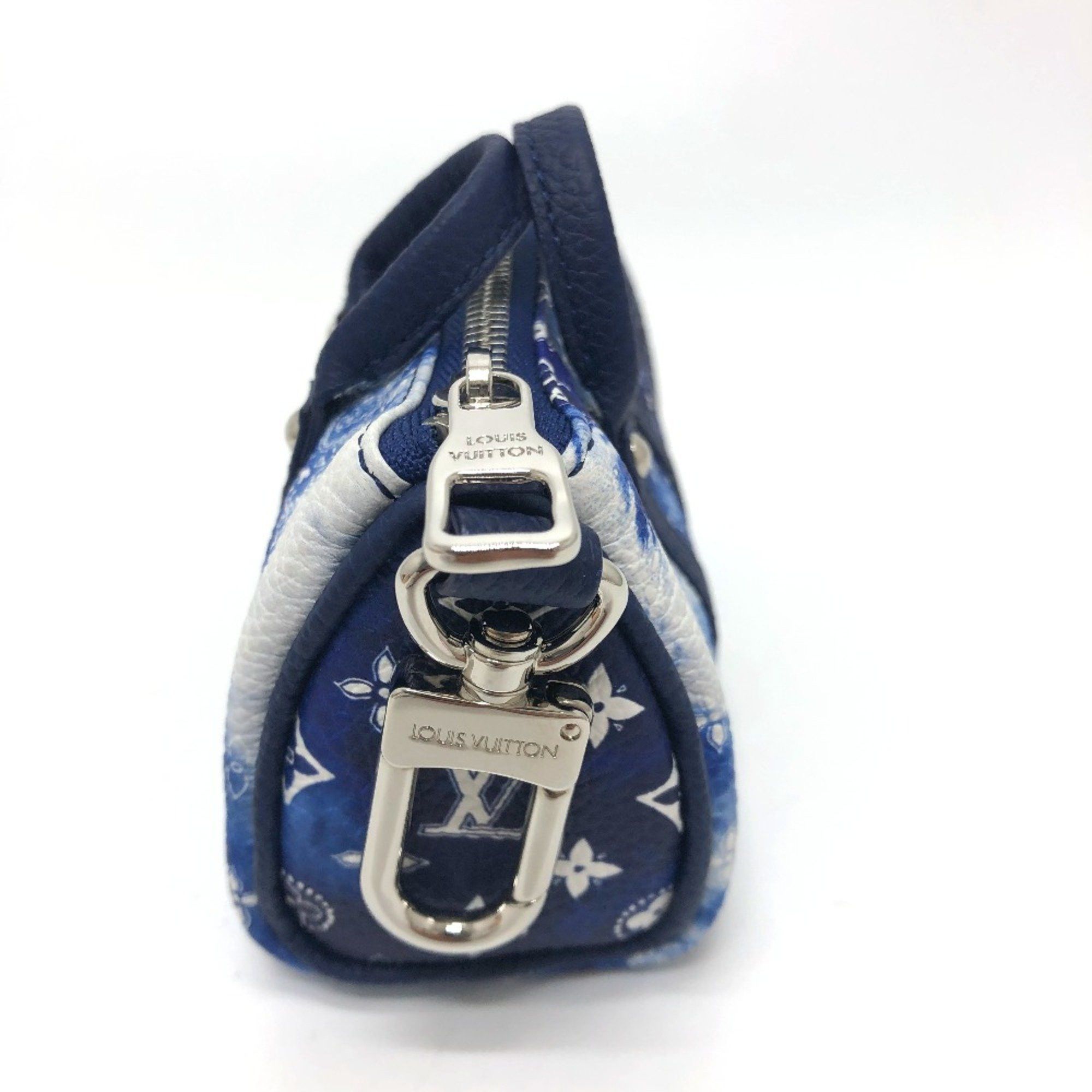 Louis Vuitton Louis Vuitton MP3337 Monogram bandana bag/accessories Key Holder blue SilverHardware Size ONE SIZE - 3 Thumbnail