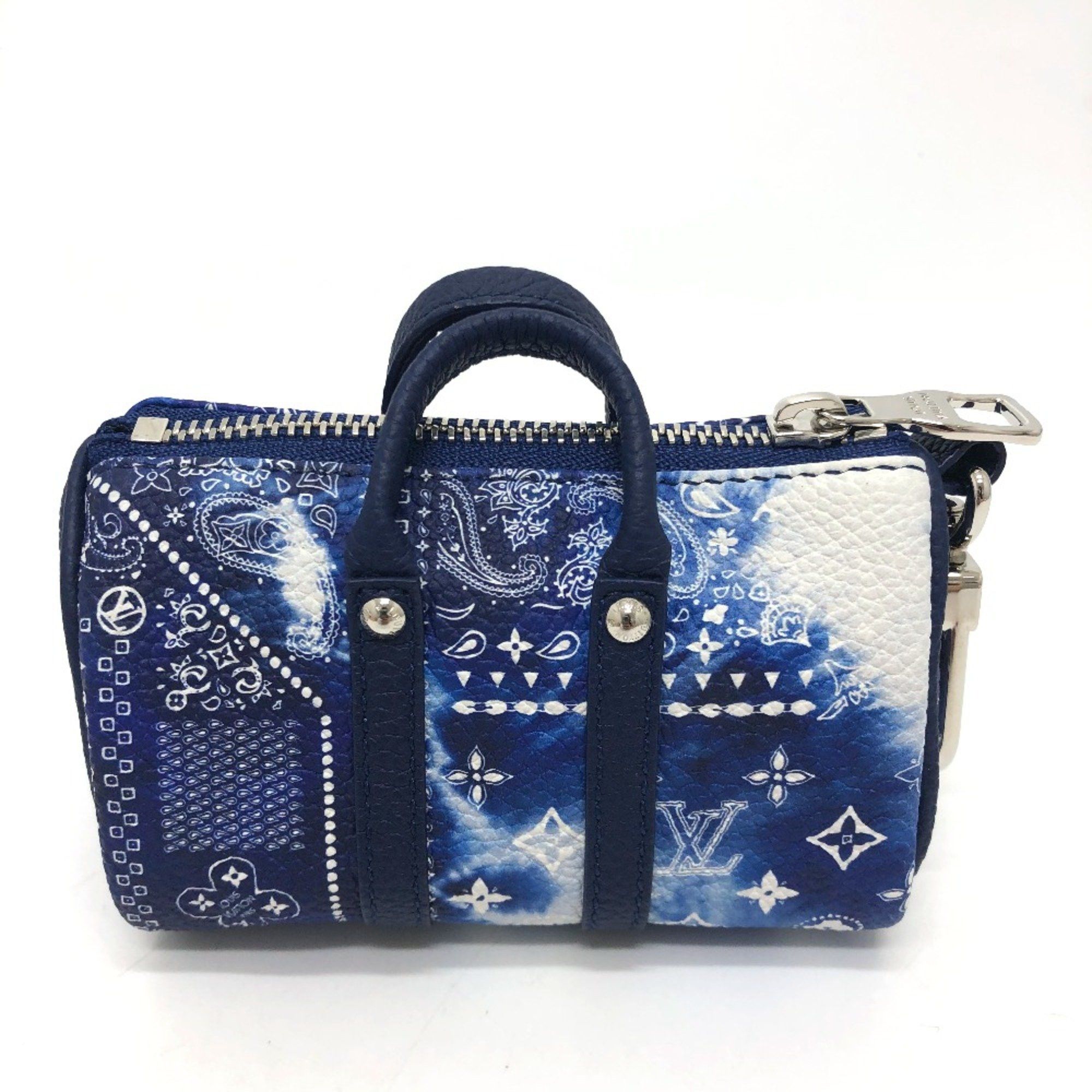 Louis Vuitton Louis Vuitton MP3337 Monogram bandana bag/accessories Key Holder blue SilverHardware Size ONE SIZE - 2 Thumbnail