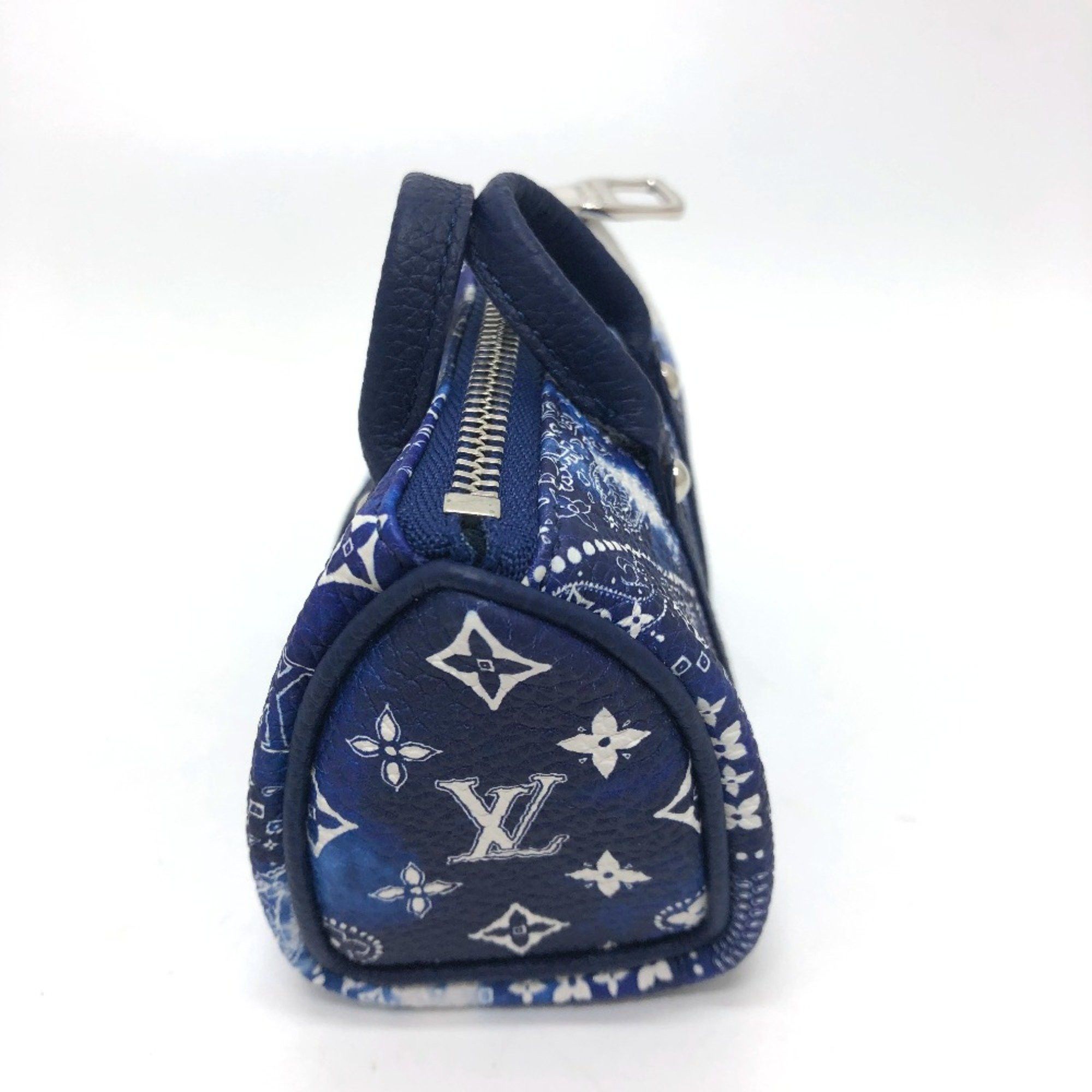 Louis Vuitton Louis Vuitton MP3337 Monogram bandana bag/accessories Key Holder blue SilverHardware Size ONE SIZE - 4 Thumbnail