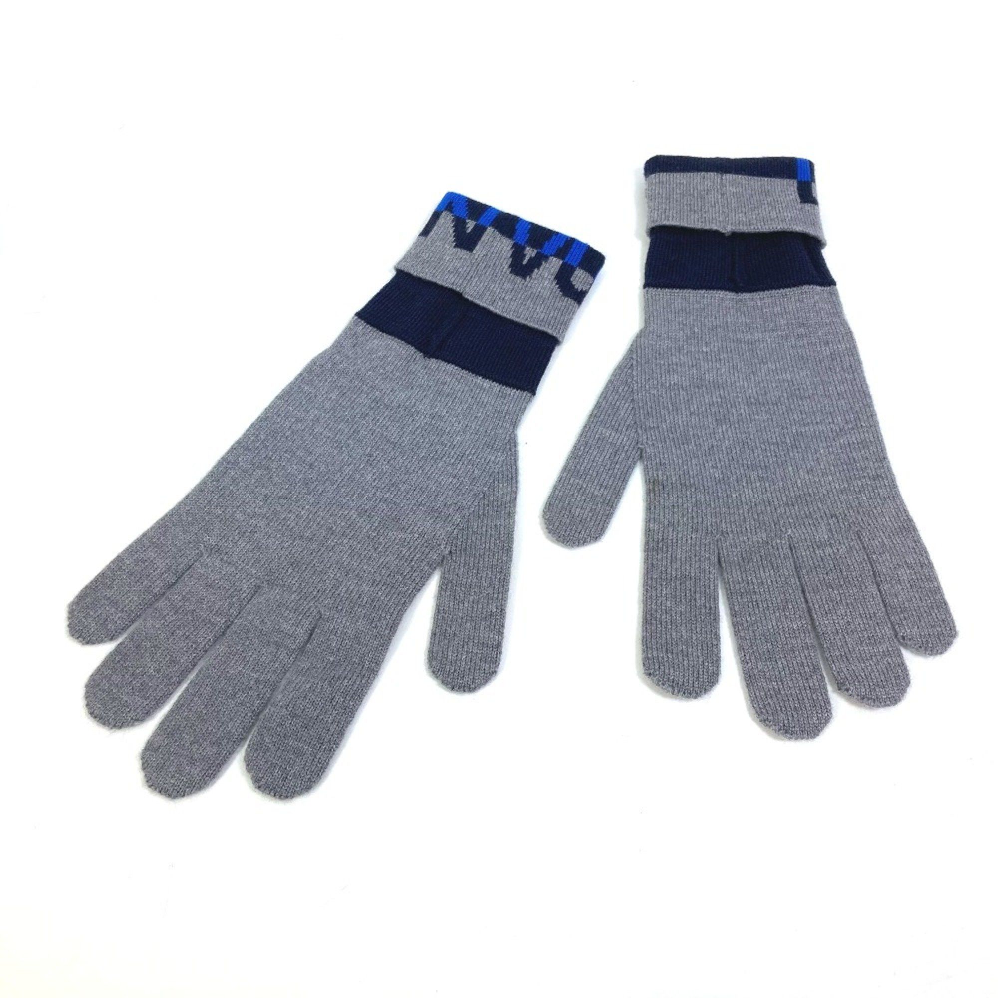 Louis Vuitton Louis Vuitton M71247 gloves Glove gray blue Size ONE SIZE - 2 Thumbnail