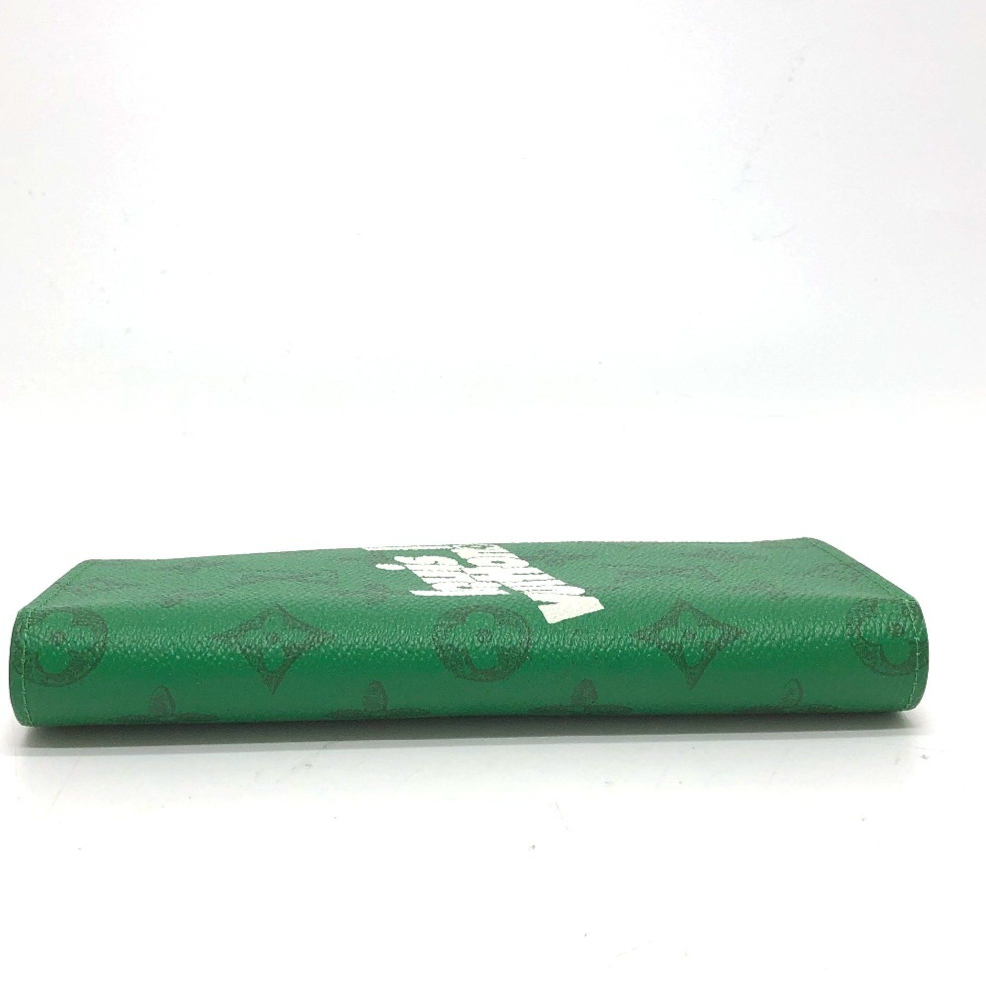 Louis Vuitton Louis Vuitton M80801 Monogram Everyday LV Bifold Long Wallet Green SilverHardware Size ONE SIZE - 3 Thumbnail