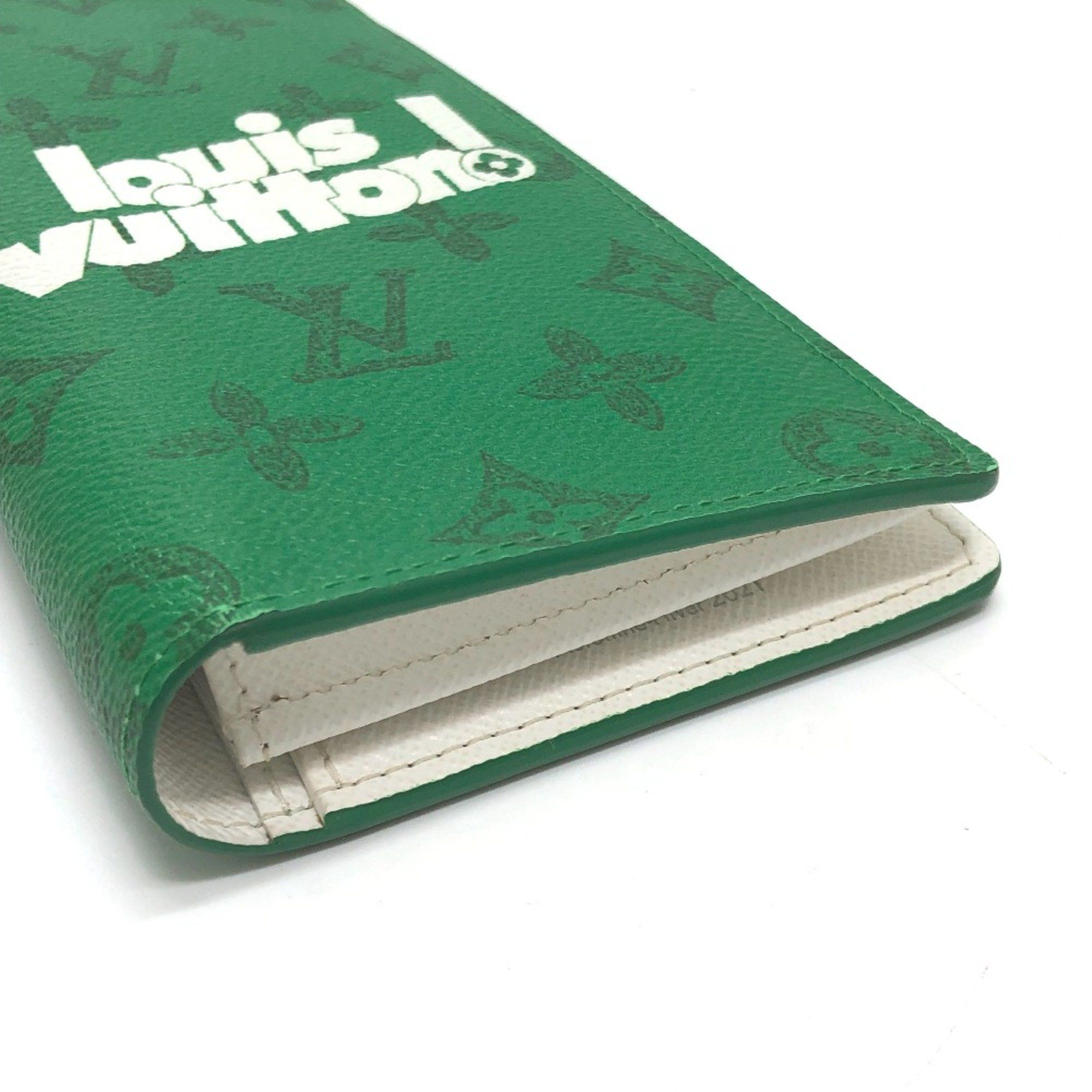 Louis Vuitton Louis Vuitton M80801 Monogram Everyday LV Bifold Long Wallet Green SilverHardware Size ONE SIZE - 4 Thumbnail