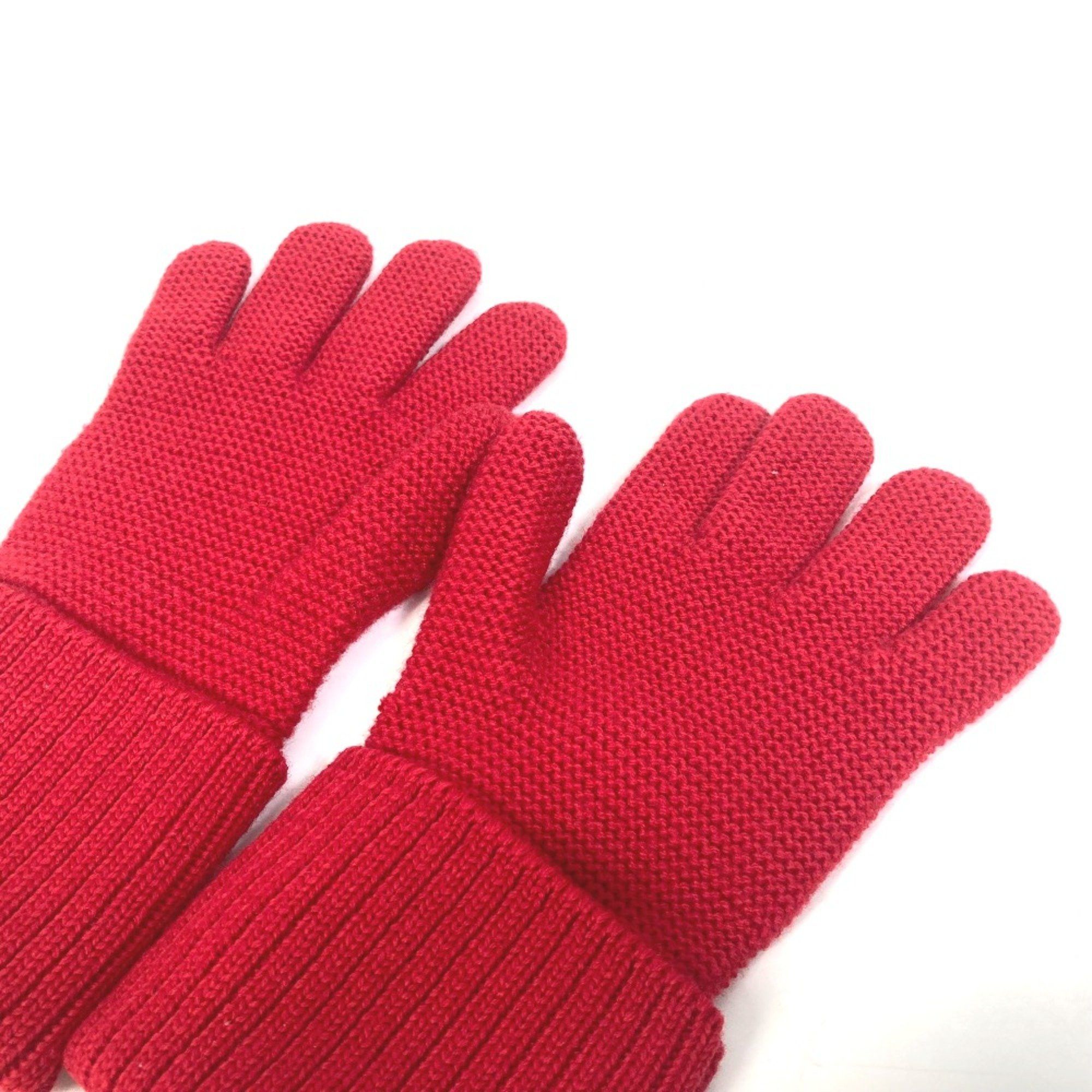 Louis Vuitton Louis Vuitton M58359 Glove gloves Red Black Size ONE SIZE - 7 Thumbnail