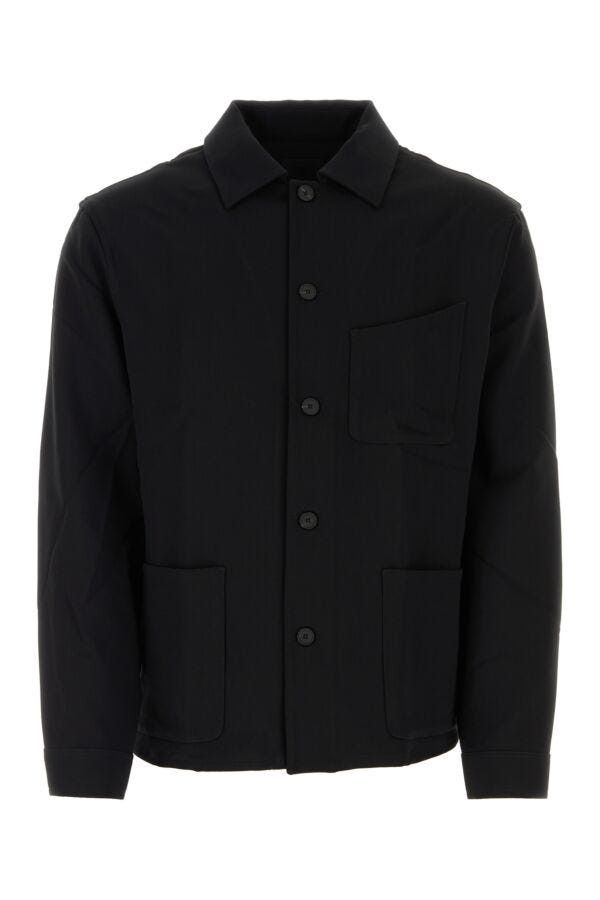 Givenchy Black Wool Blend Shirt Size US M / EU 48-50 / 2 - 3 Thumbnail