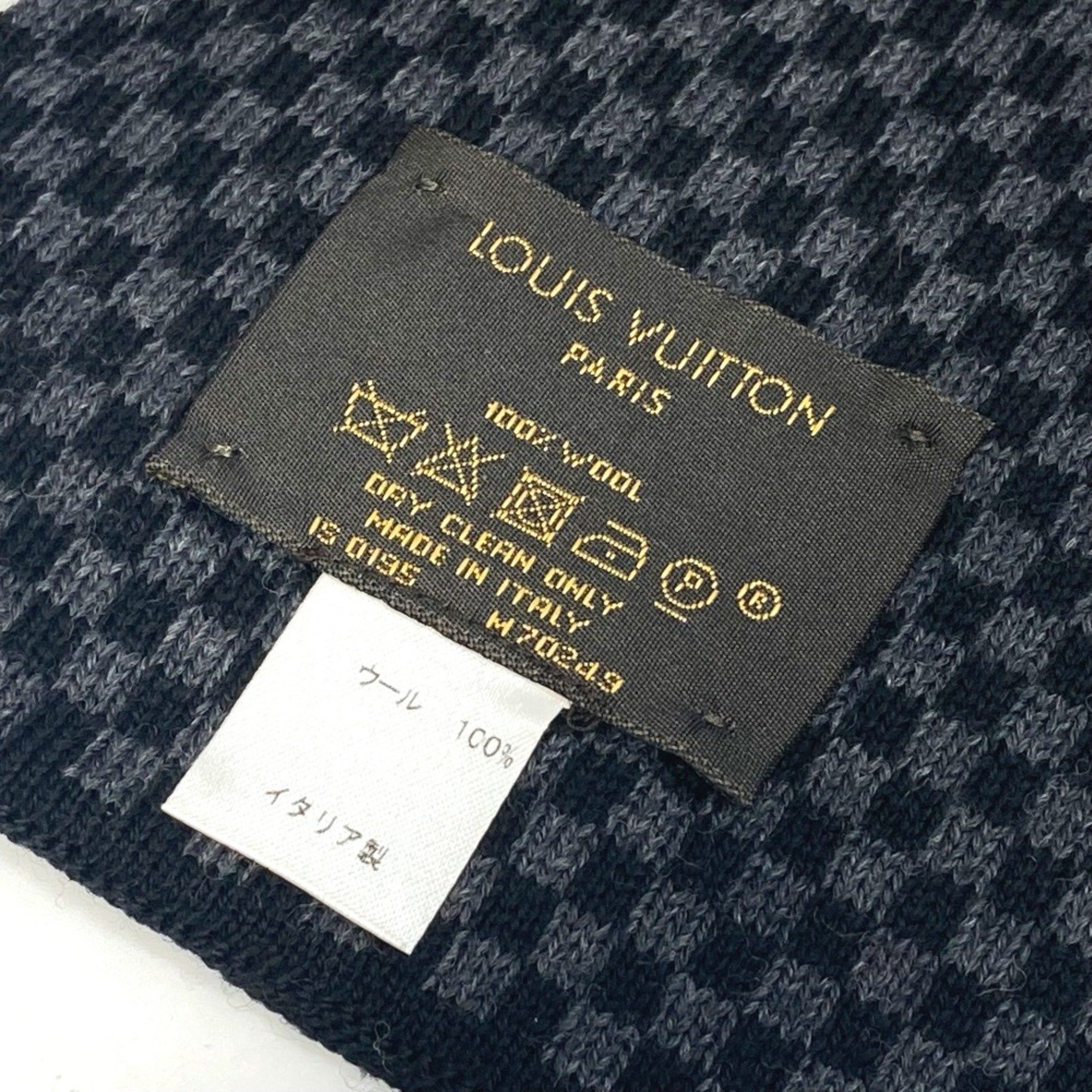 Louis Vuitton Louis Vuitton M70249 Scarf Black /blue Size ONE SIZE - 6 Thumbnail