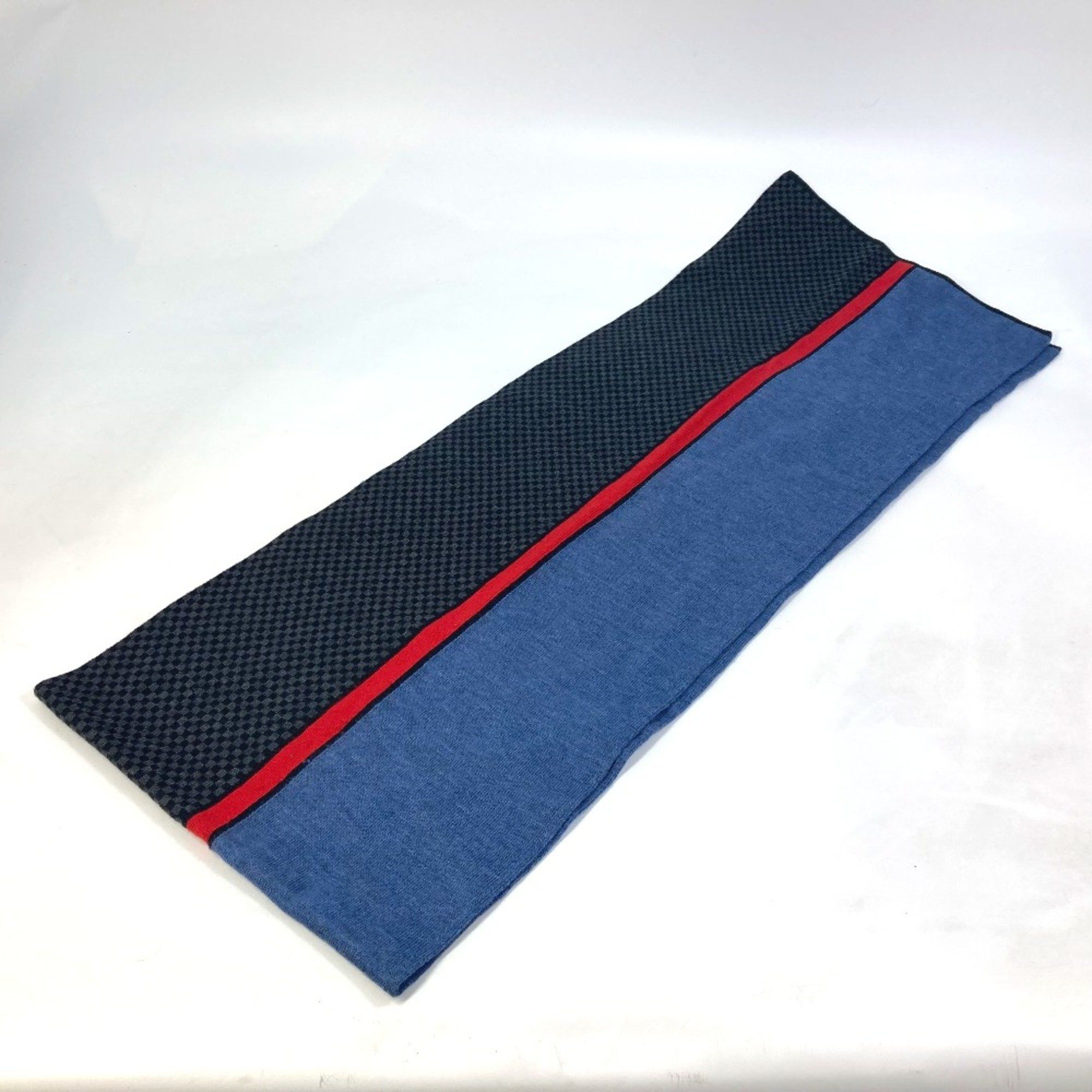 Louis Vuitton Louis Vuitton M70249 Scarf Black /blue Size ONE SIZE - 3 Thumbnail
