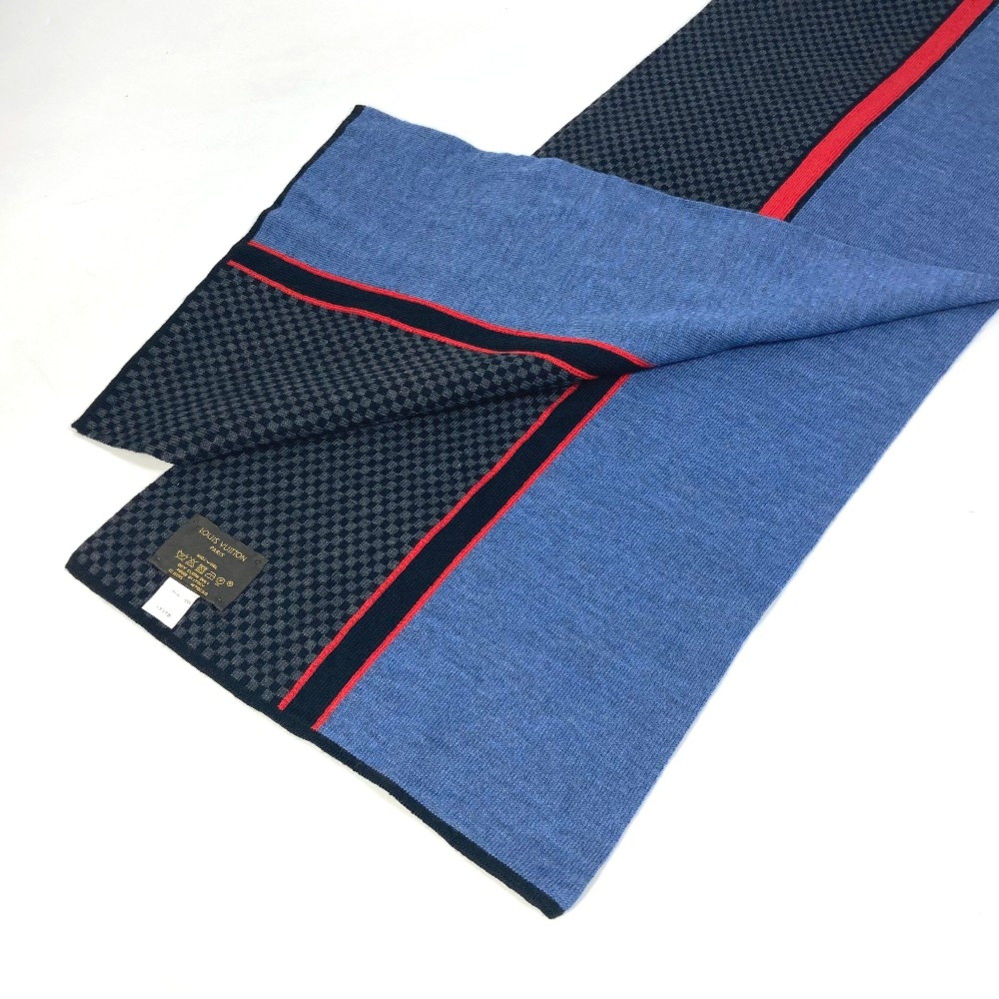 Louis Vuitton Louis Vuitton M70249 Scarf Black /blue Size ONE SIZE - 5 Thumbnail