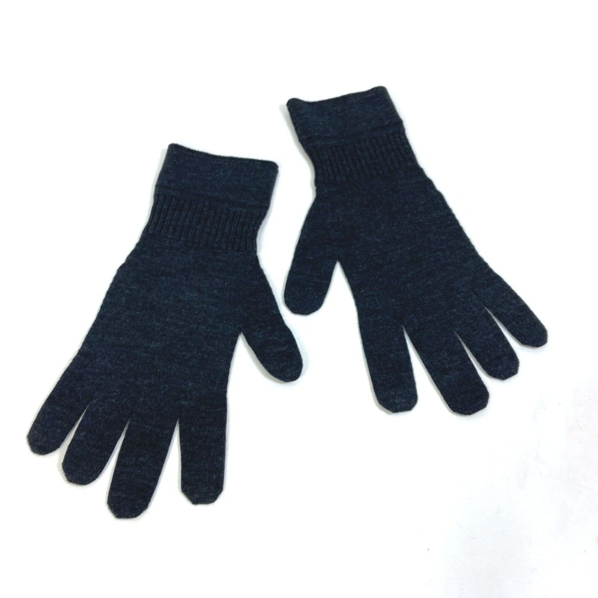 Louis Vuitton Louis Vuitton M70008 Damier Graphite Gloves knit Glove Gray Based Blue Based Size ONE SIZE - 2 Thumbnail