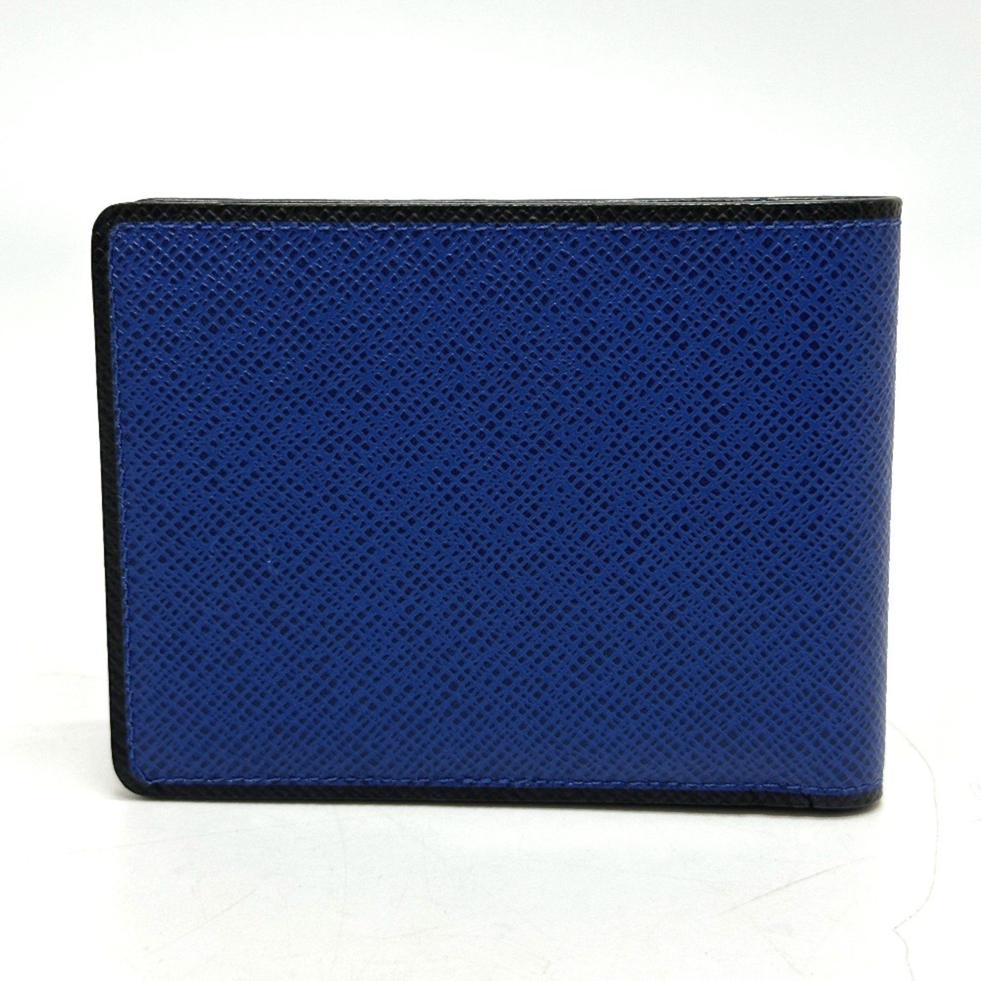 Louis Vuitton Louis Vuitton M30565 Taiga Bill Compartment Folded wallet blue Size ONE SIZE - 2 Thumbnail