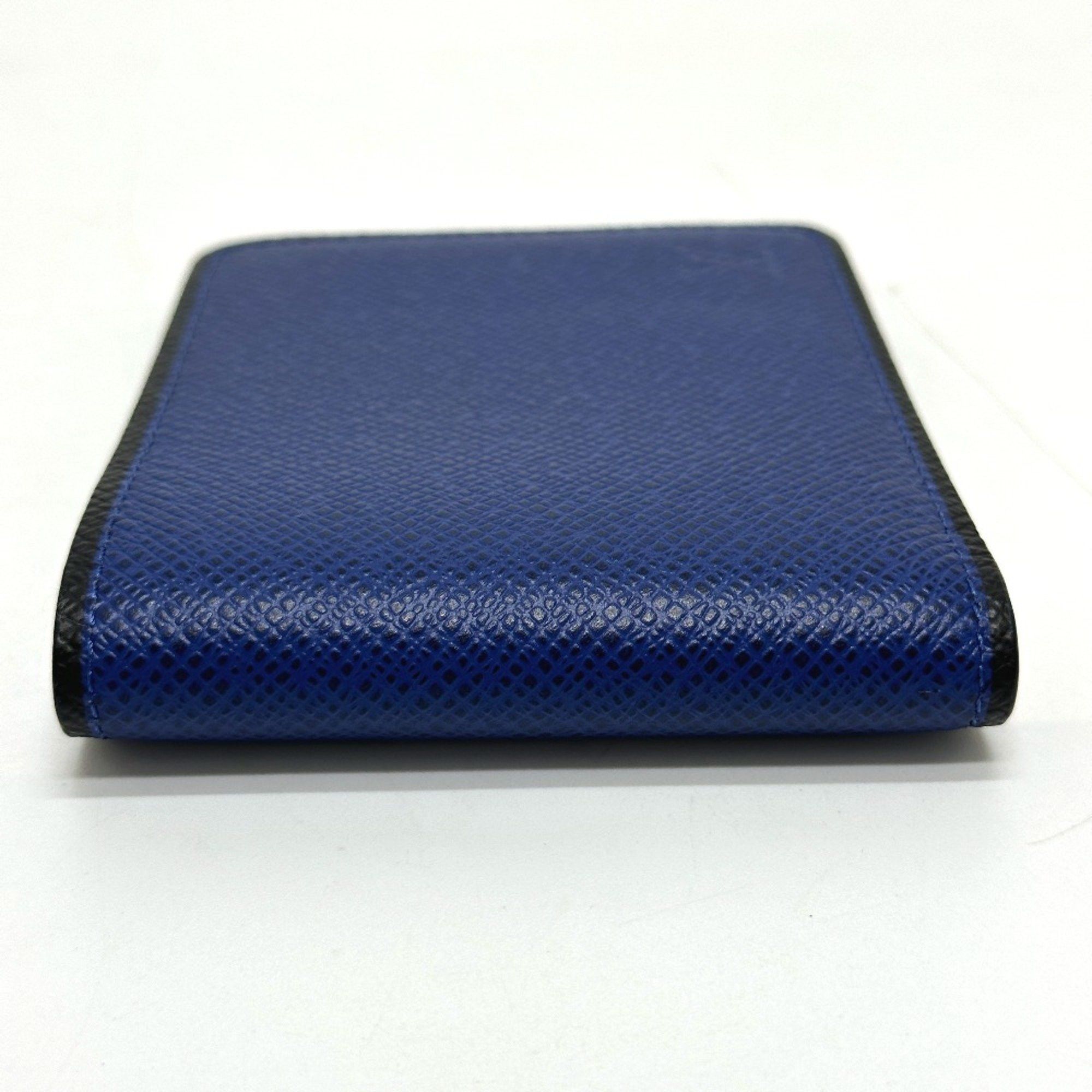 Louis Vuitton Louis Vuitton M30565 Taiga Bill Compartment Folded wallet blue Size ONE SIZE - 4 Thumbnail