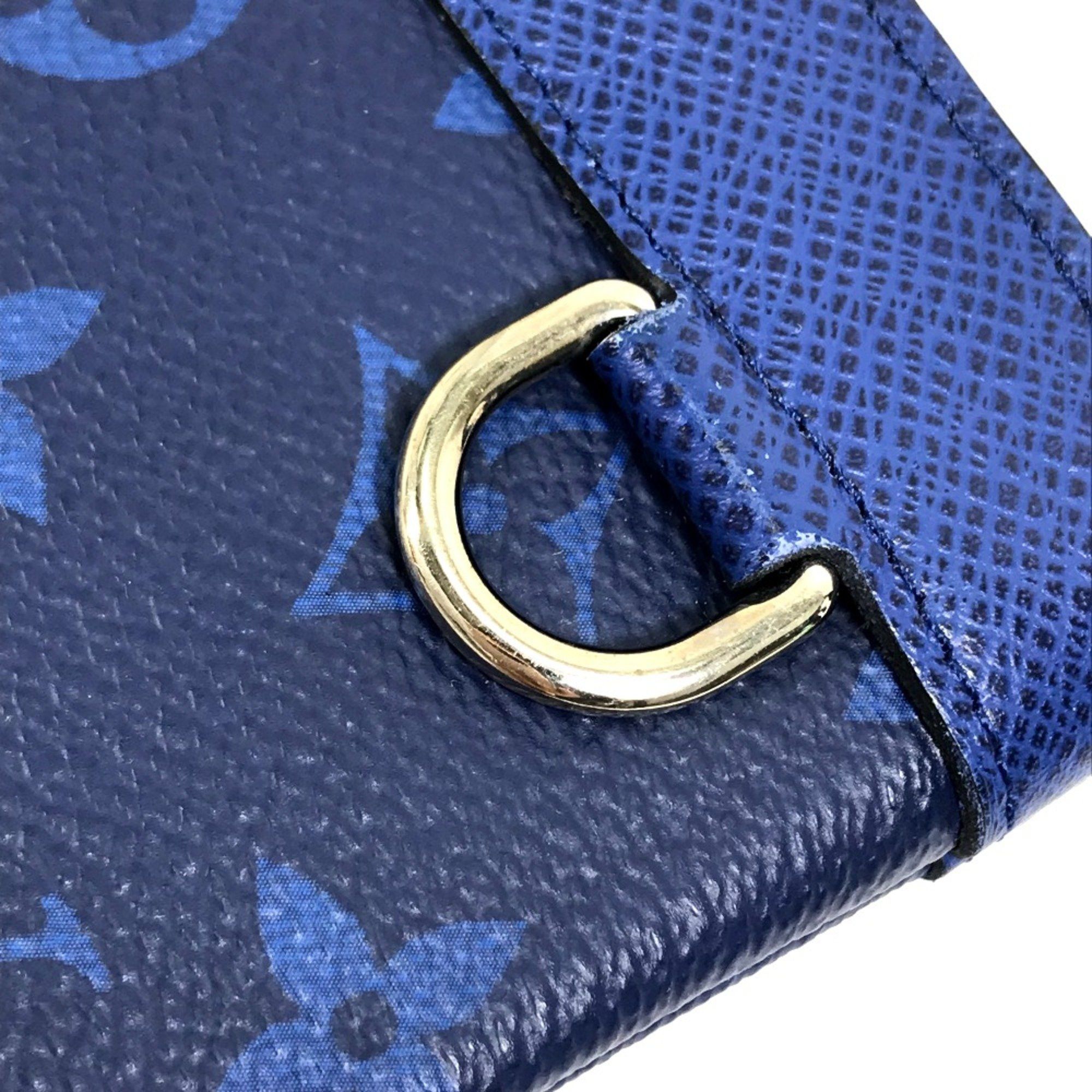 Louis Vuitton Louis Vuitton M30278 Taigalama Clutch bag accessory case pouch Pouch blue Size ONE SIZE - 6 Thumbnail