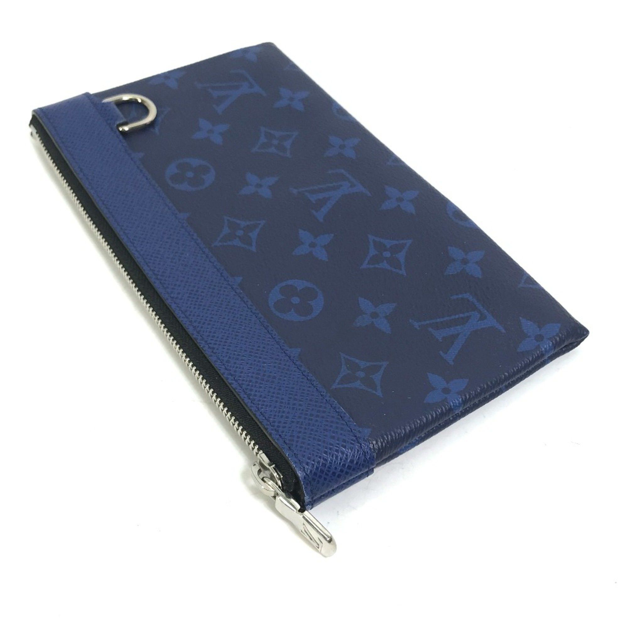 Louis Vuitton Louis Vuitton M30278 Taigalama Clutch bag accessory case pouch Pouch blue Size ONE SIZE - 3 Thumbnail