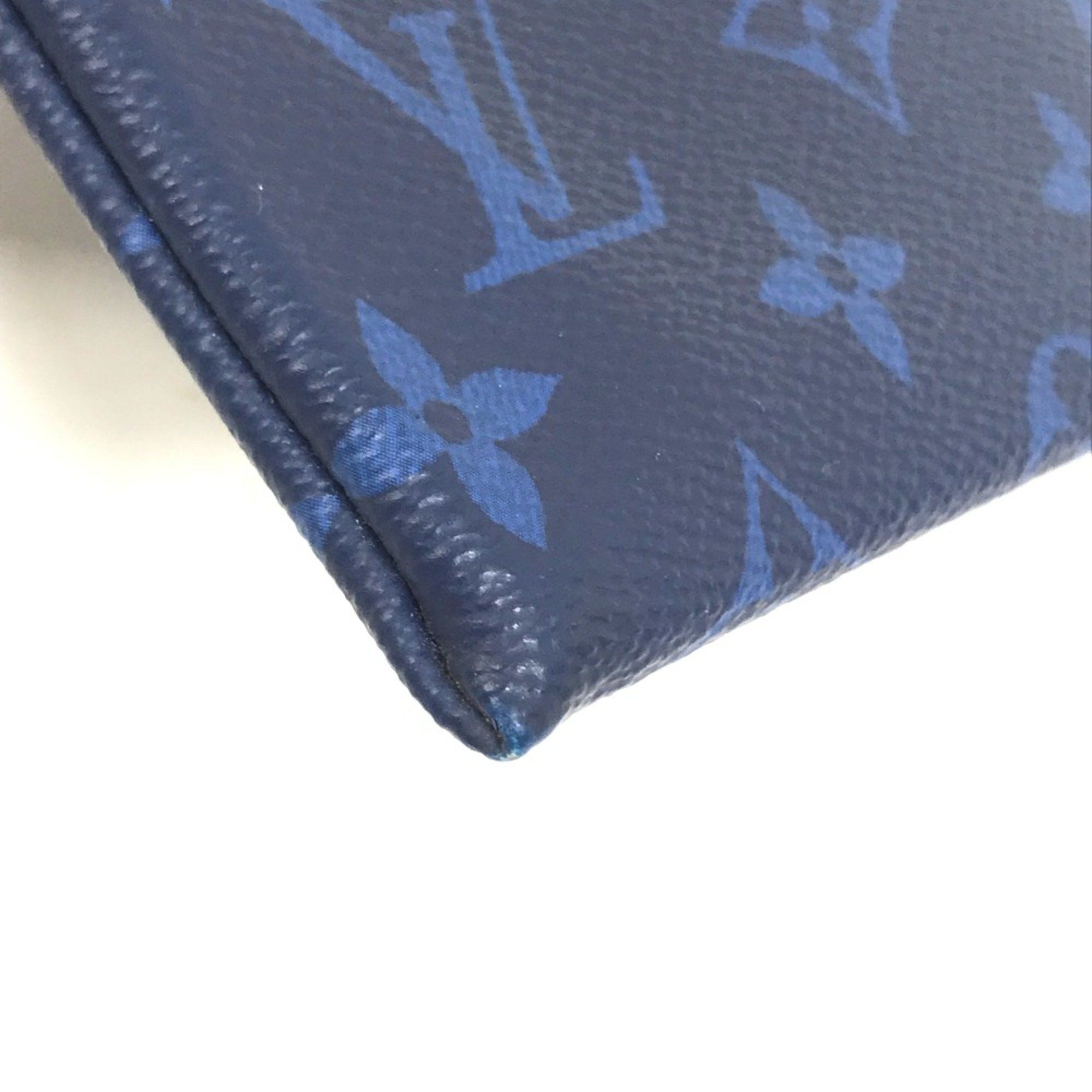 Louis Vuitton Louis Vuitton M30278 Taigalama Clutch bag accessory case pouch Pouch blue Size ONE SIZE - 5 Thumbnail