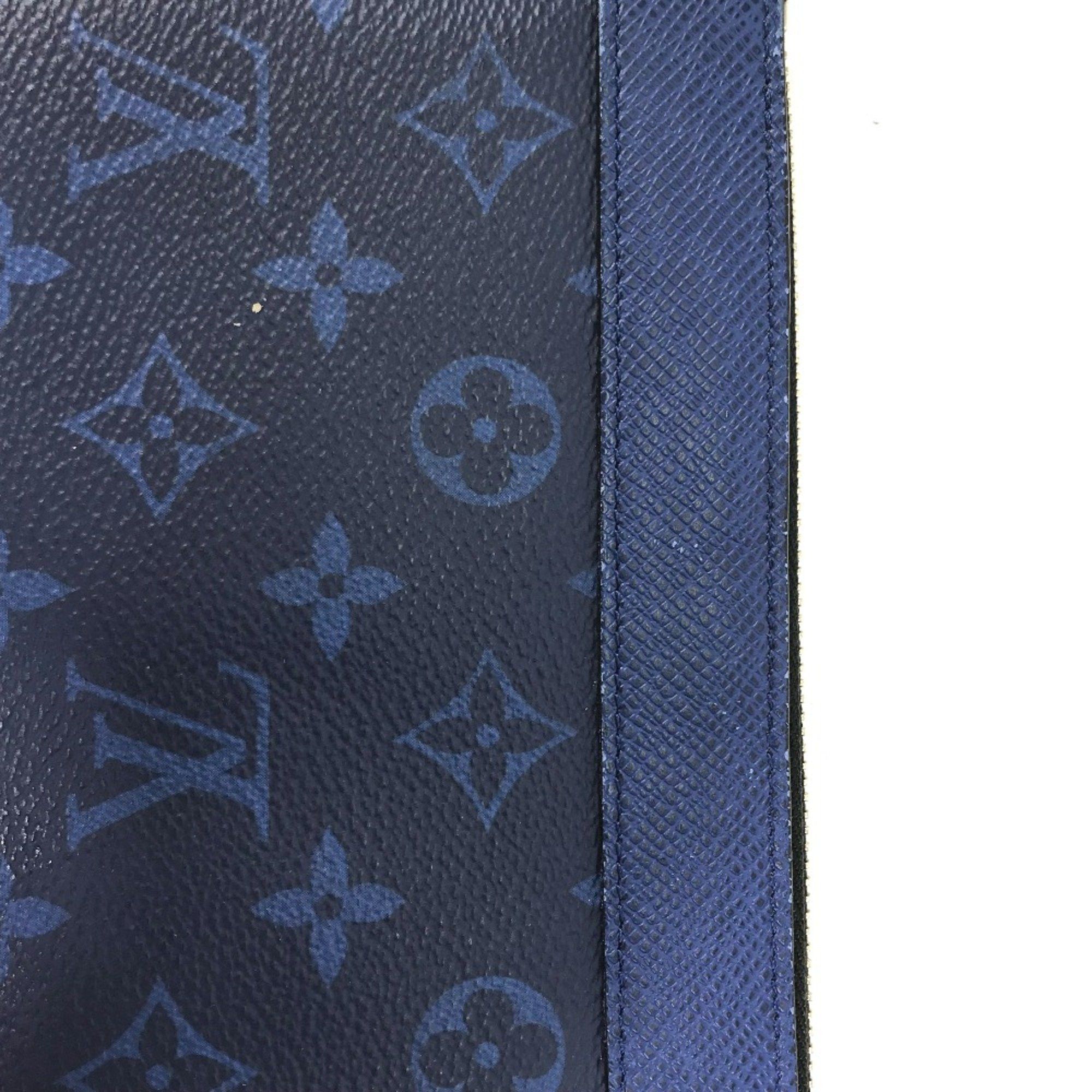 Louis Vuitton Louis Vuitton M30278 Taigalama Clutch bag accessory case pouch Pouch blue Size ONE SIZE - 7 Thumbnail