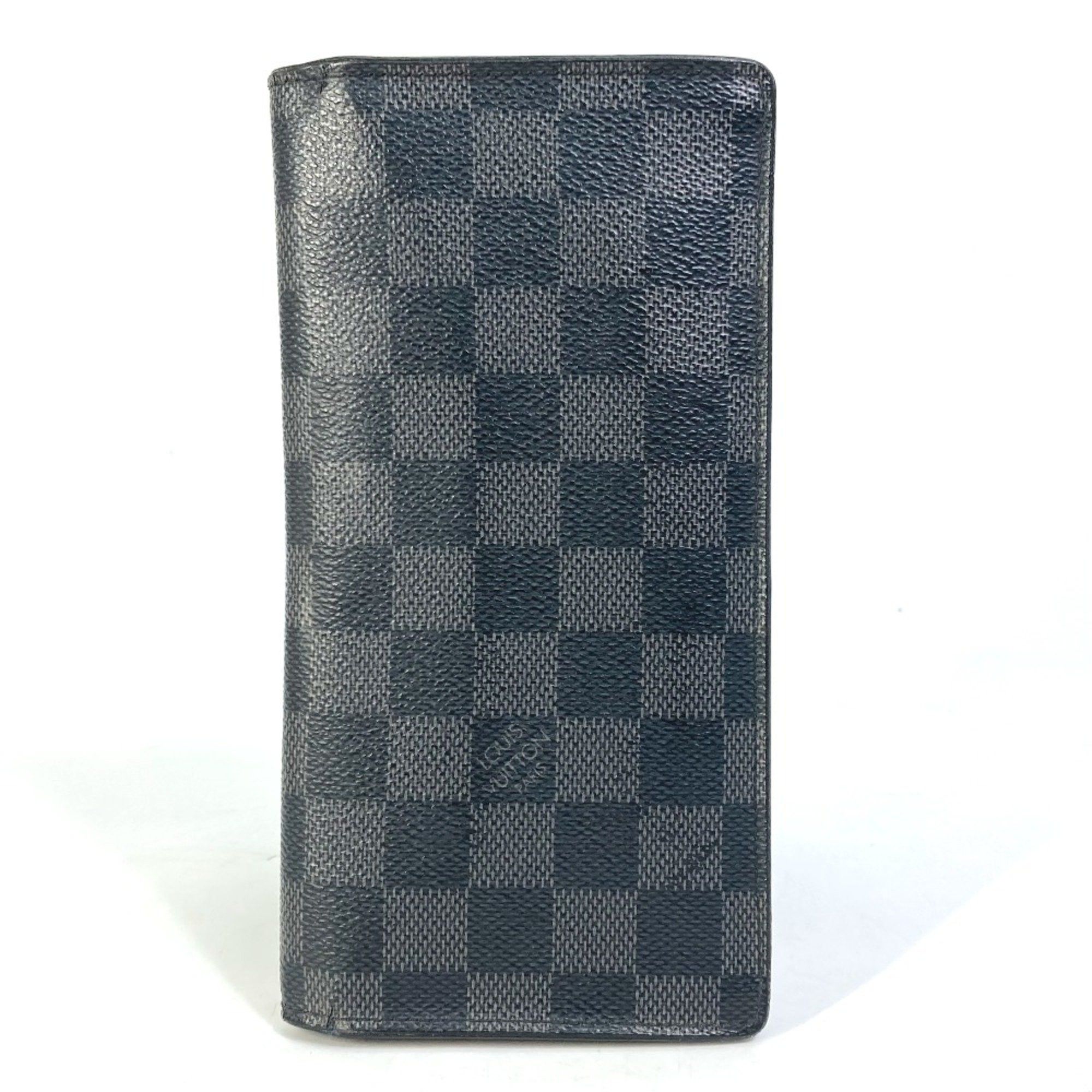 Louis Vuitton Louis Vuitton N62655 Damier Graphite Old model Bi-fold Long Wallet Black Size ONE SIZE - 2 Thumbnail