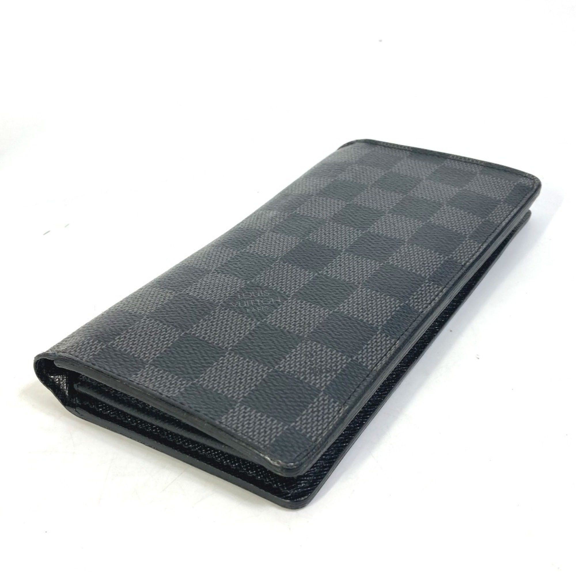 Louis Vuitton Louis Vuitton N62655 Damier Graphite Old model Bi-fold Long Wallet Black Size ONE SIZE - 3 Thumbnail