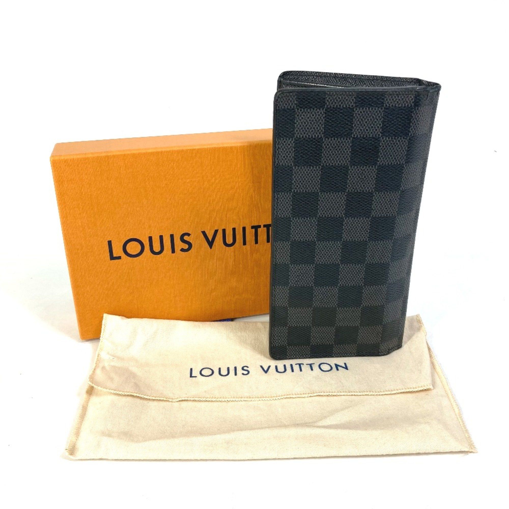 Louis Vuitton Louis Vuitton N62655 Damier Graphite Old model Bi-fold Long Wallet Black Size ONE SIZE - 16 Thumbnail