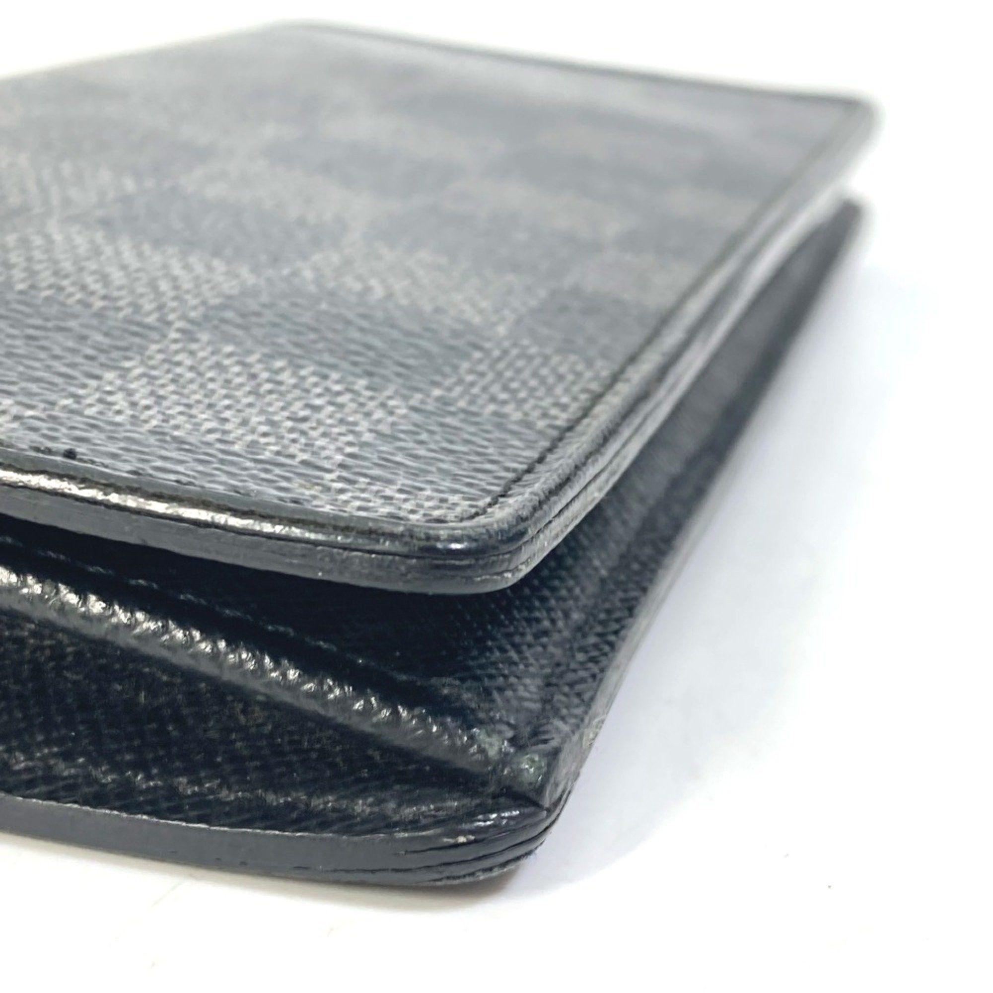 Louis Vuitton Louis Vuitton N62655 Damier Graphite Old model Bi-fold Long Wallet Black Size ONE SIZE - 7 Thumbnail