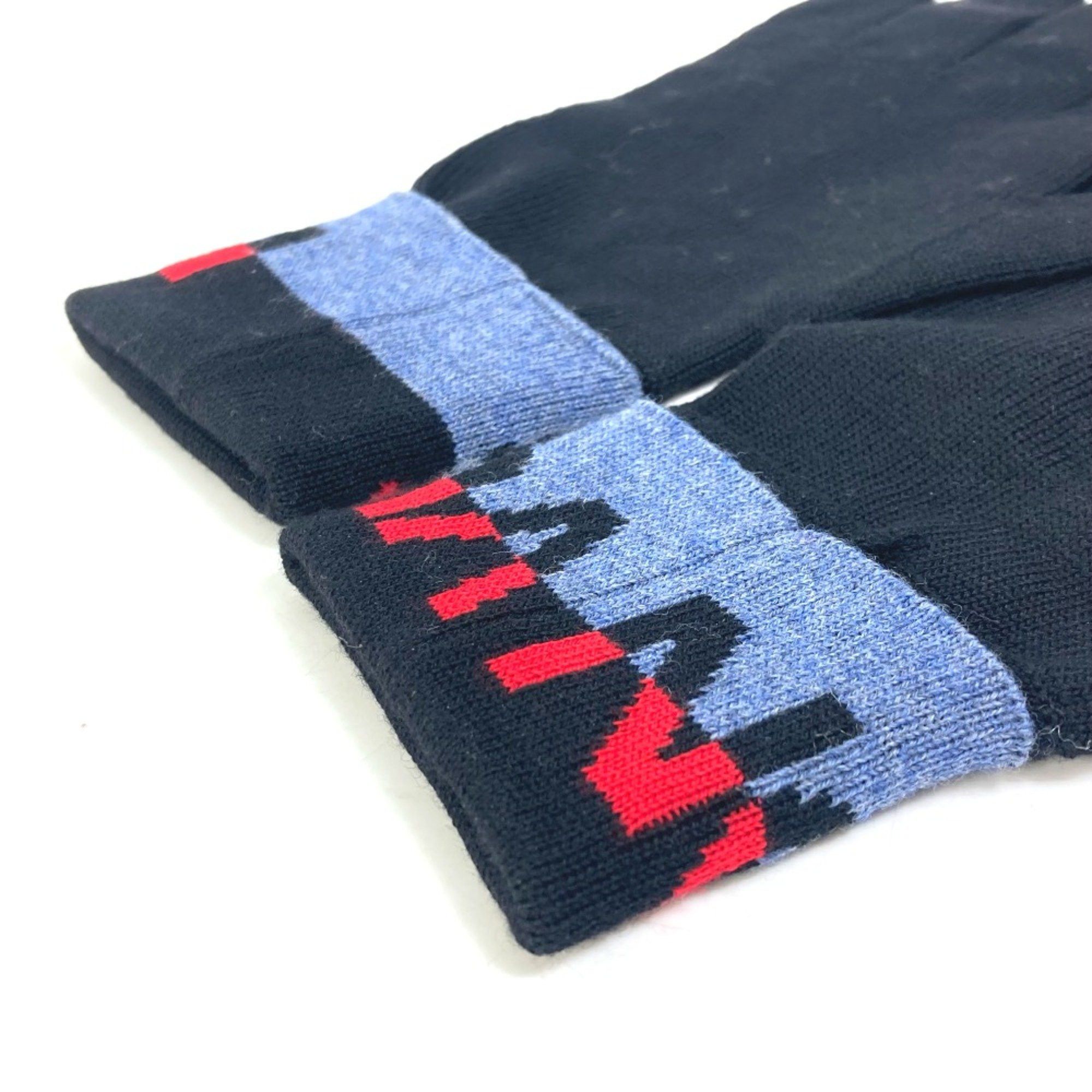 Louis Vuitton Louis Vuitton M71248 gloves Glove Black Red Size ONE SIZE - 4 Thumbnail