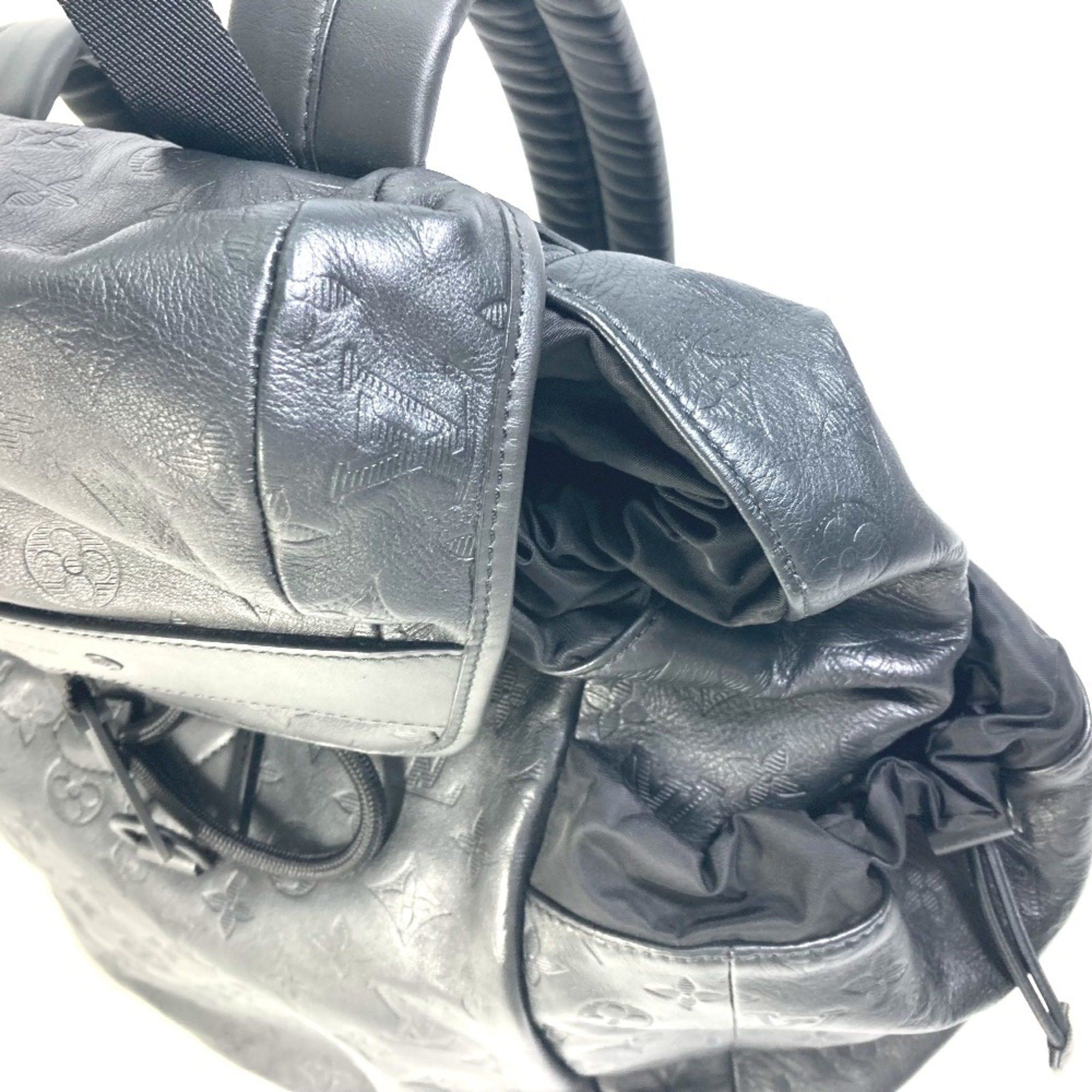 Louis Vuitton Louis Vuitton M43680 Monogram shadow Bag Backpack Black Size ONE SIZE - 8 Thumbnail