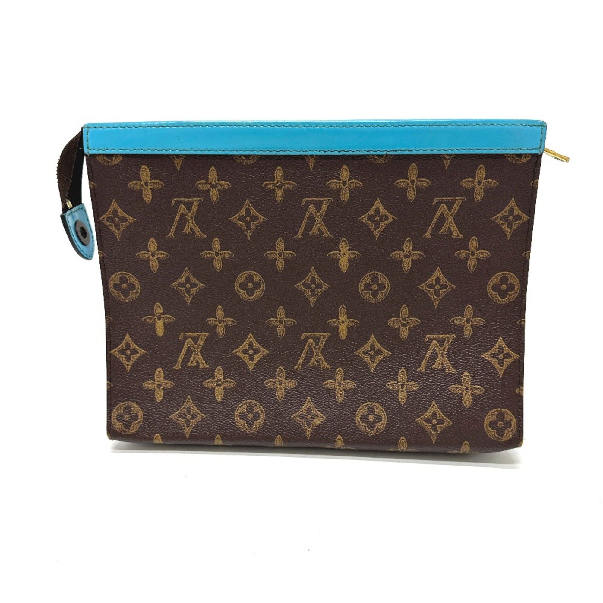 Louis Vuitton Louis Vuitton M81204 Monogram Pouch Cluch Bag Clutch bag Brown blue Size ONE SIZE - 2 Thumbnail