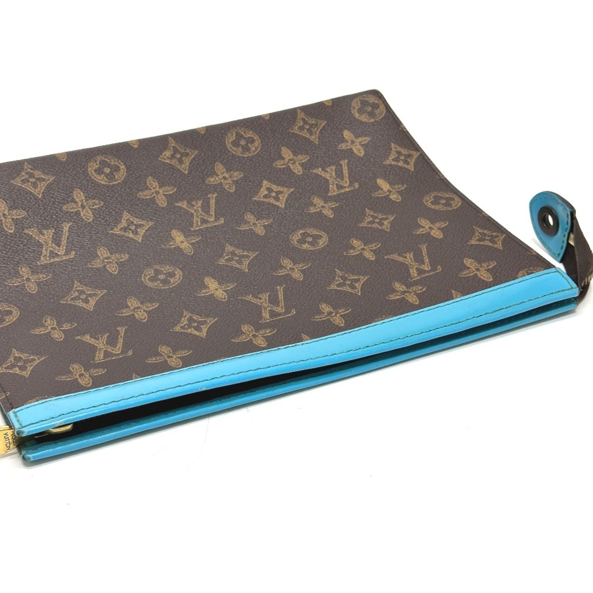 Louis Vuitton Louis Vuitton M81204 Monogram Pouch Cluch Bag Clutch bag Brown blue Size ONE SIZE - 6 Thumbnail