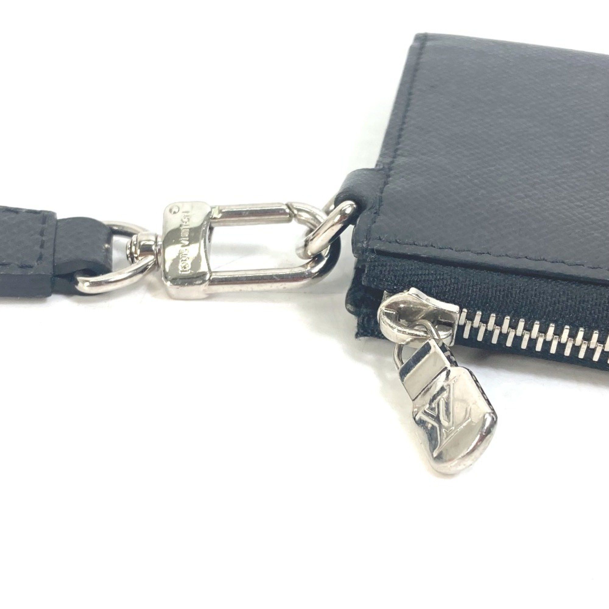 Louis Vuitton Louis Vuitton M69409 Taiga With strap Long Wallet Ardoise Black Size ONE SIZE - 7 Thumbnail