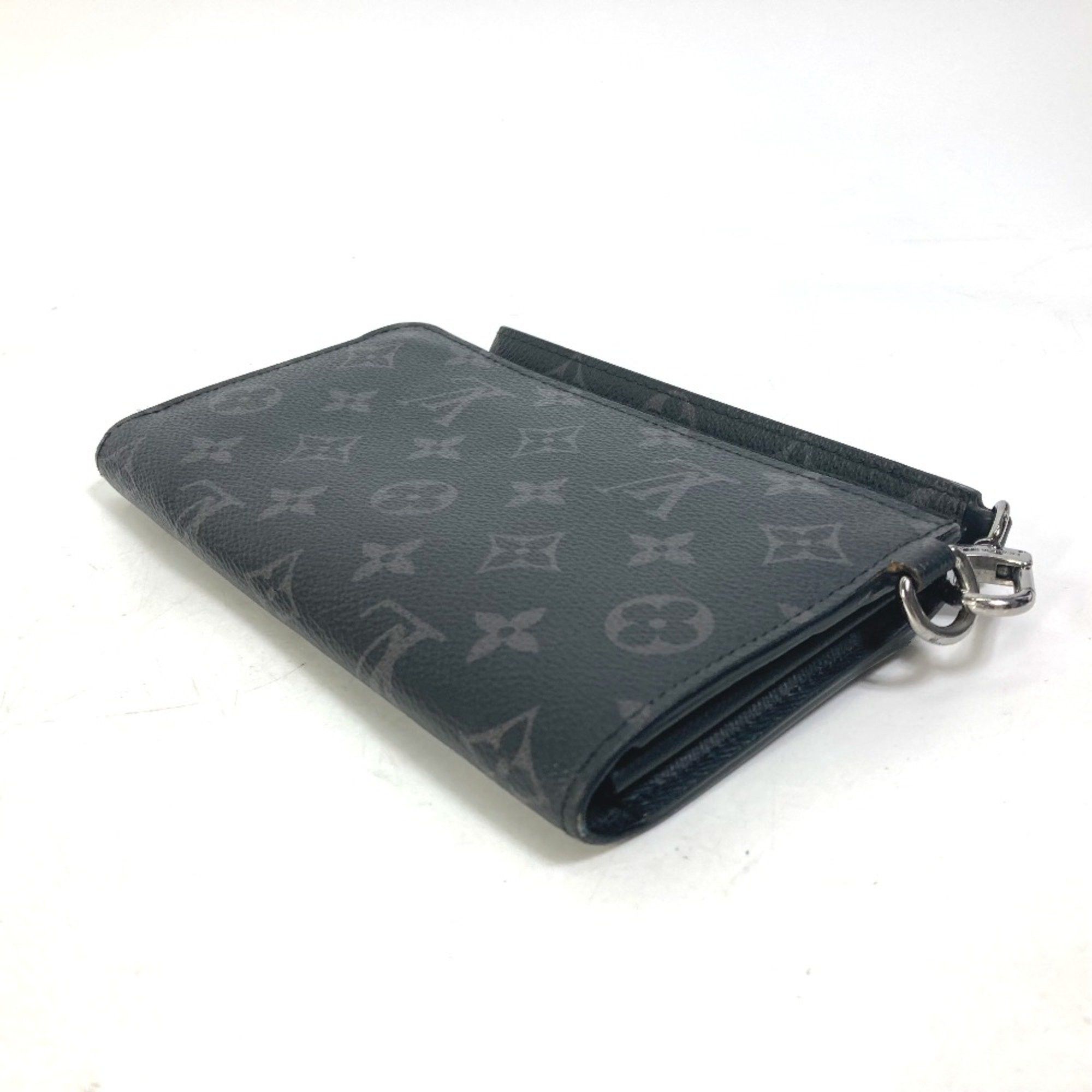 Louis Vuitton Louis Vuitton M80994 Monogram Eclipse Trunk print Long Wallet Black blue Size ONE SIZE - 4 Thumbnail