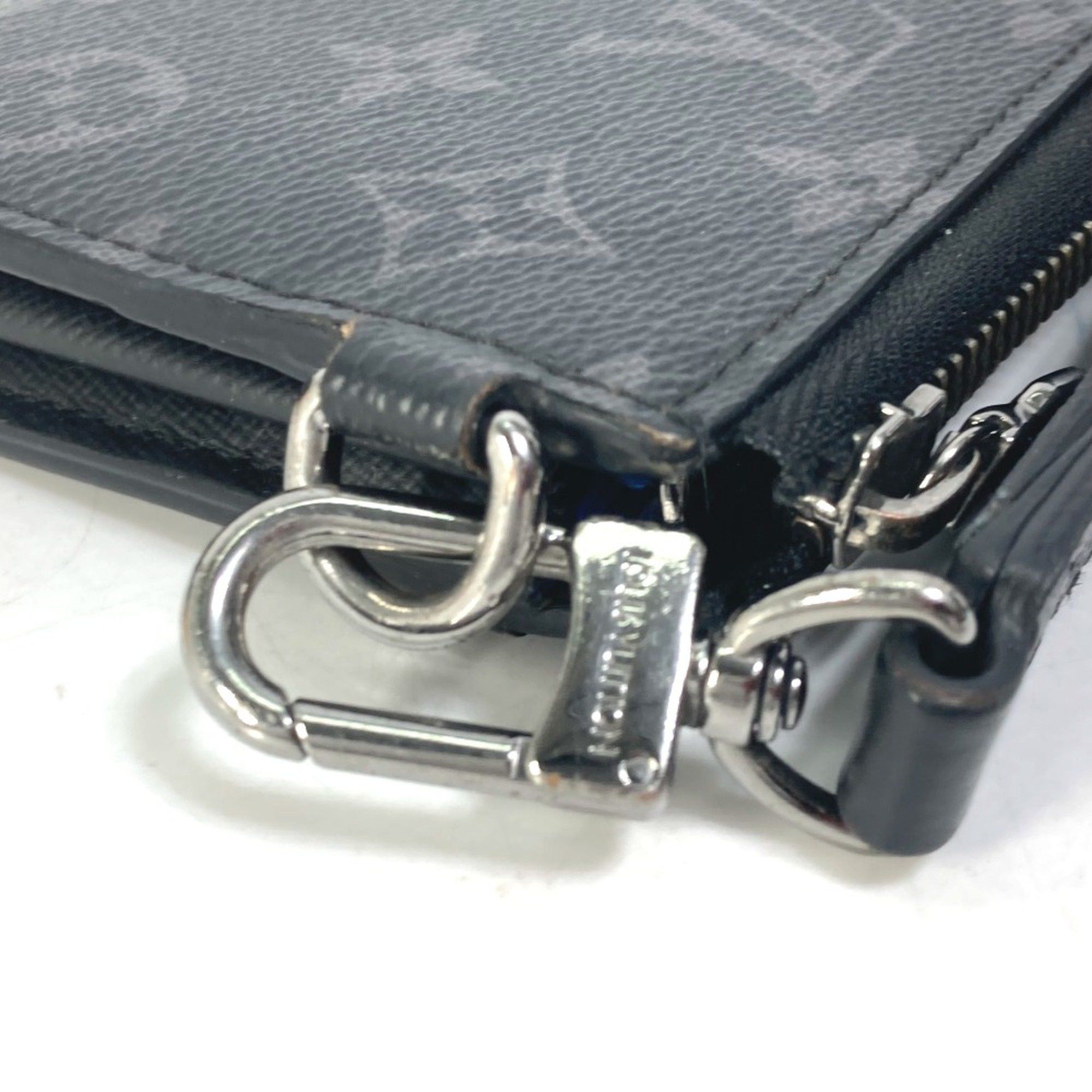 Louis Vuitton Louis Vuitton M80994 Monogram Eclipse Trunk print Long Wallet Black blue Size ONE SIZE - 5 Thumbnail