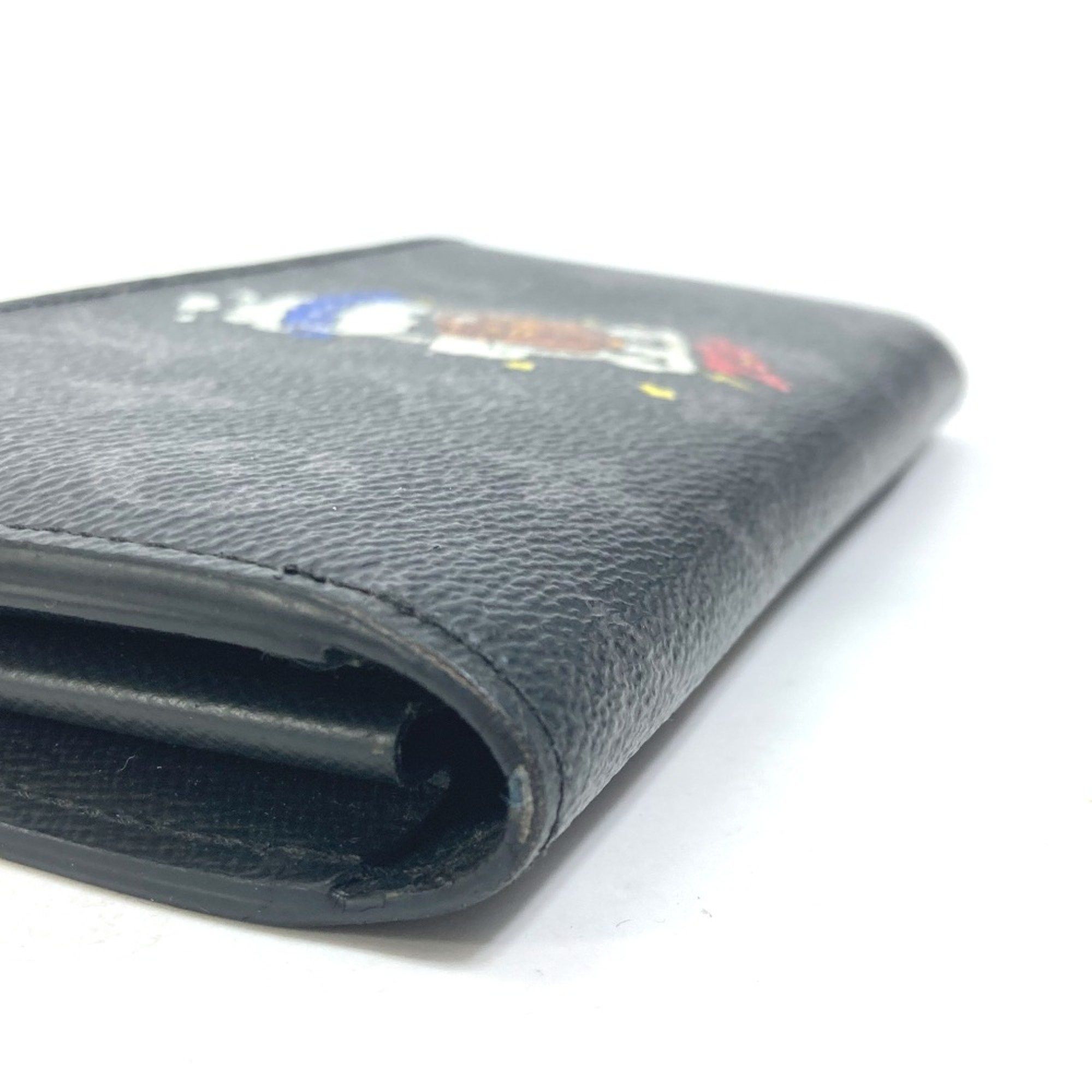 Louis Vuitton Louis Vuitton M80994 Monogram Eclipse Trunk print Long Wallet Black blue Size ONE SIZE - 9 Thumbnail