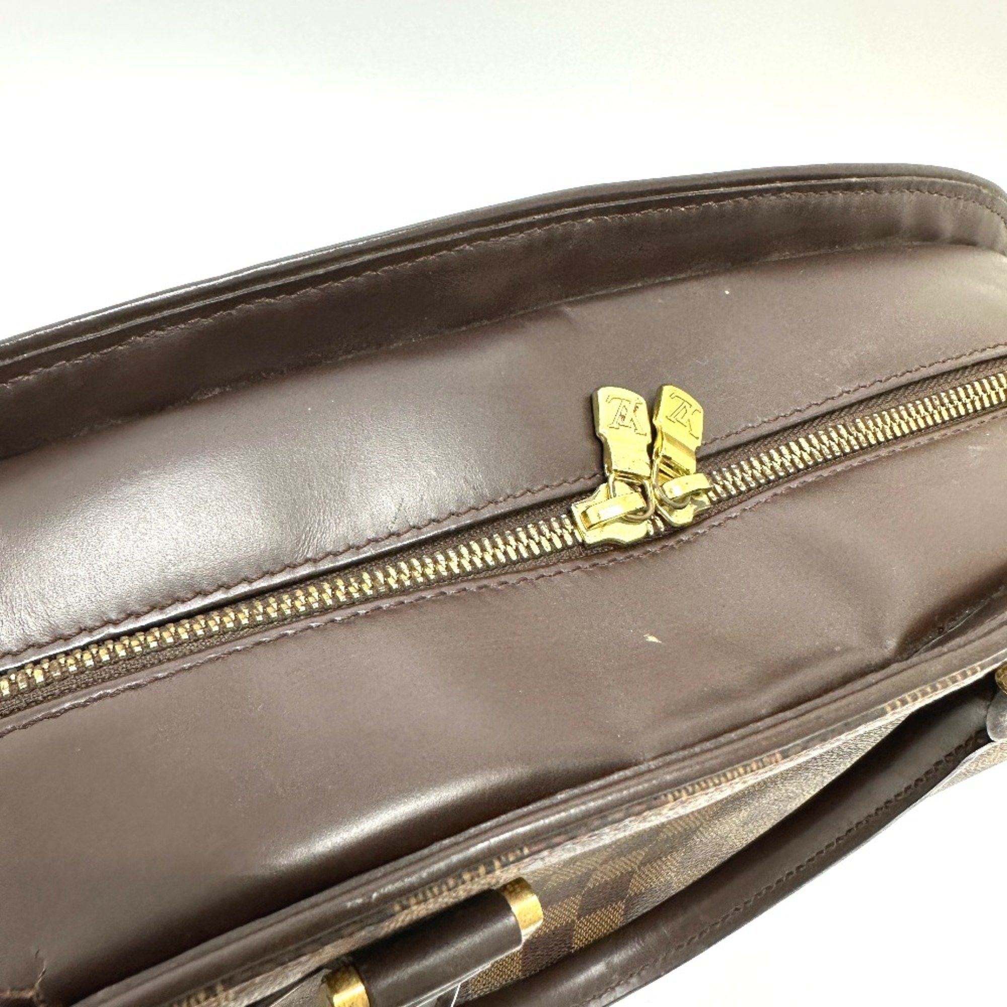 Louis Vuitton Louis Vuitton N51282 Damier Bag Hand Bag Ebene Brown Size ONE SIZE - 10 Thumbnail