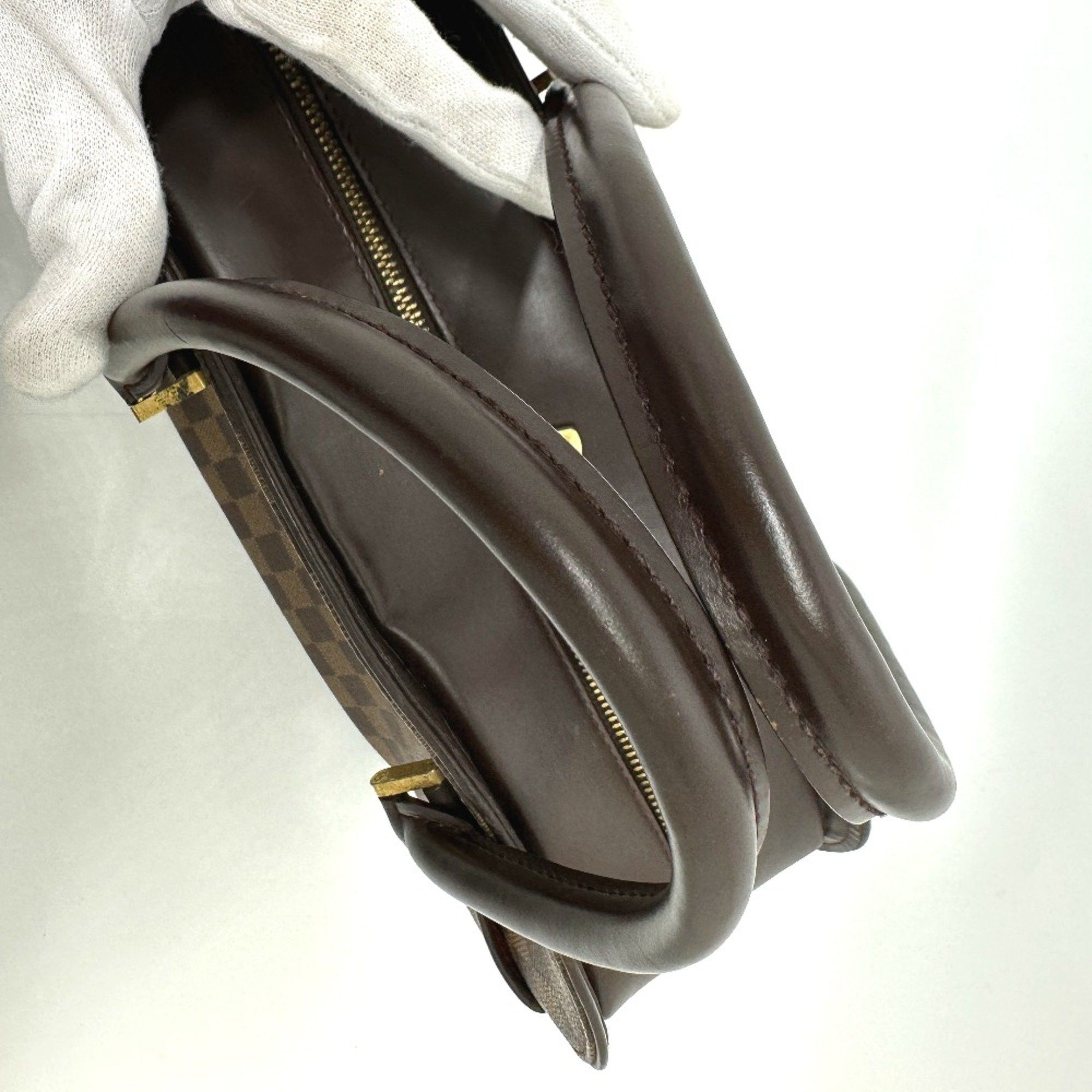 Louis Vuitton Louis Vuitton N51282 Damier Bag Hand Bag Ebene Brown Size ONE SIZE - 8 Thumbnail
