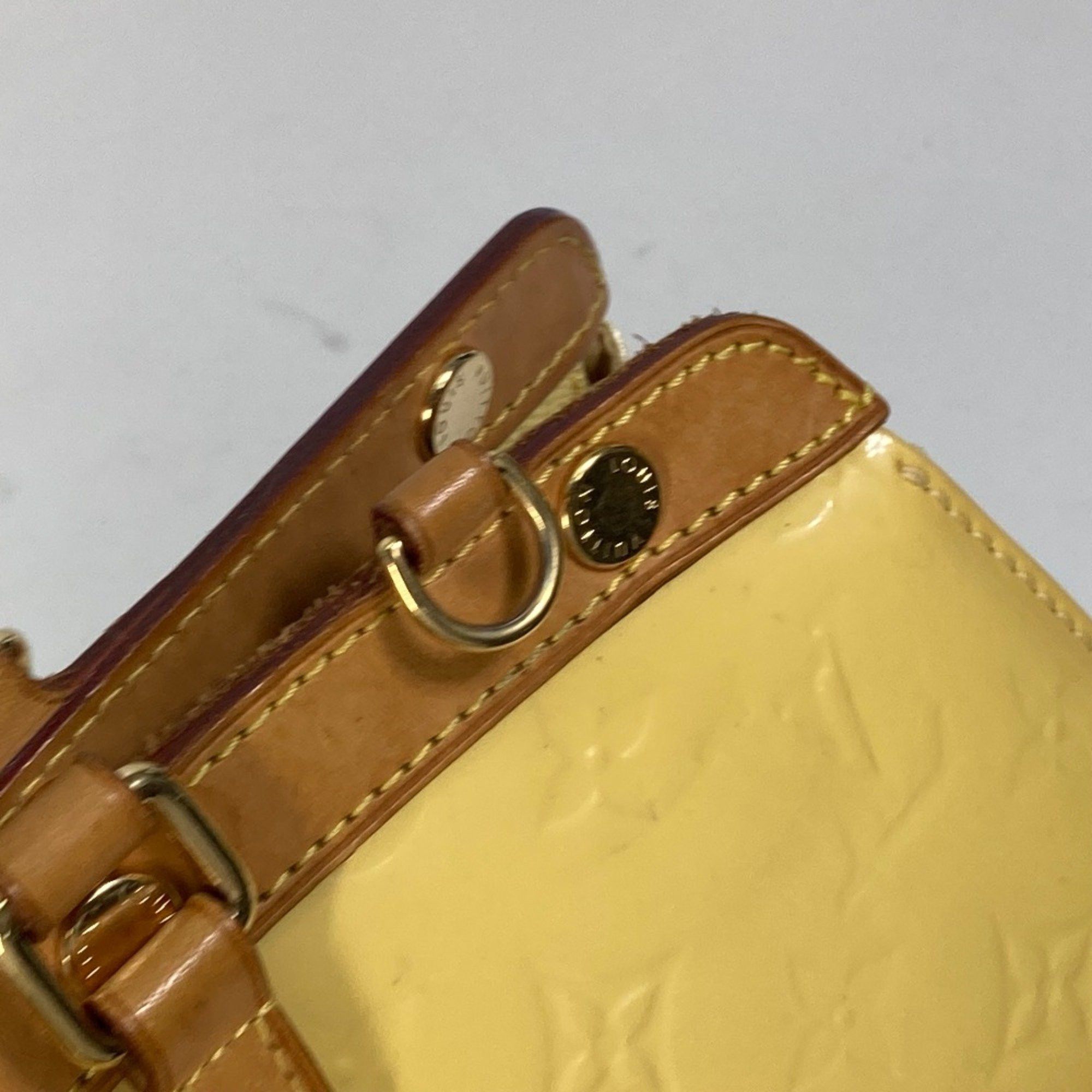 Louis Vuitton Louis Vuitton M90108 MonogramVernis Bag Hand Bag Citrine yellow Size ONE SIZE - 17 Thumbnail