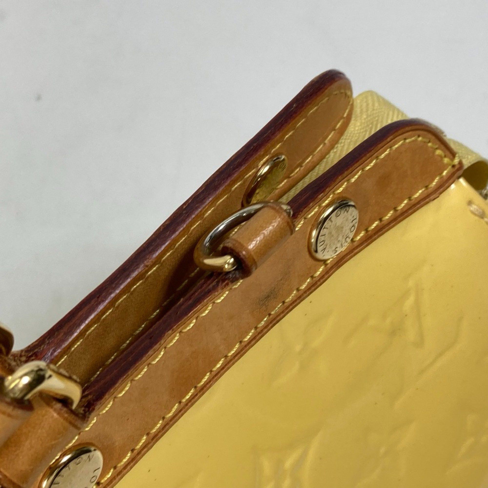 Louis Vuitton Louis Vuitton M90108 MonogramVernis Bag Hand Bag Citrine yellow Size ONE SIZE - 8 Thumbnail
