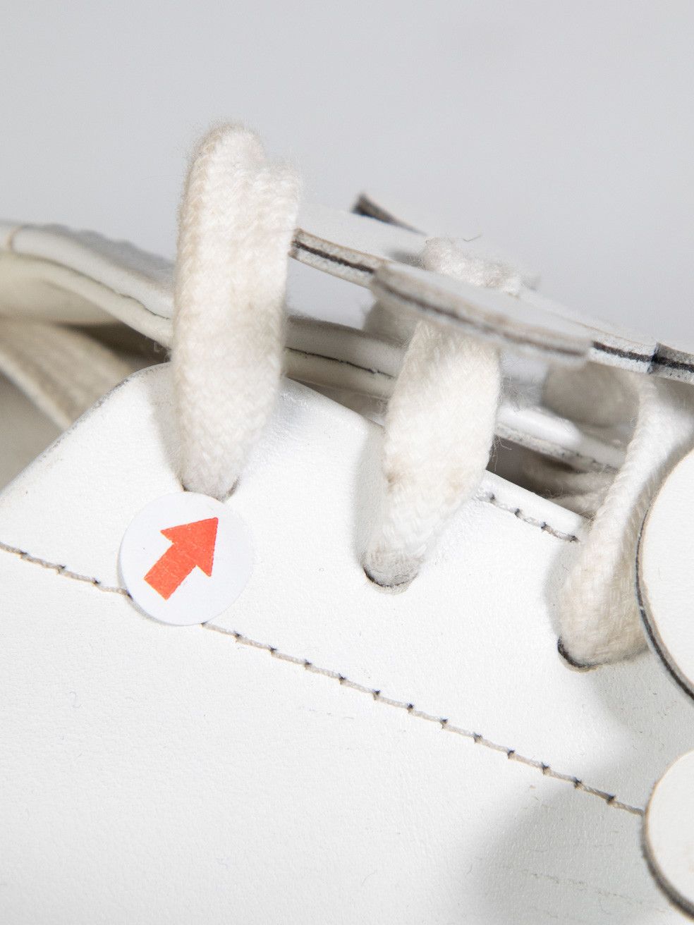 Anya Hindmarch White Leather Laser Cut-Out Pattern Trainers Size US 6 / IT 36 - 13 Thumbnail