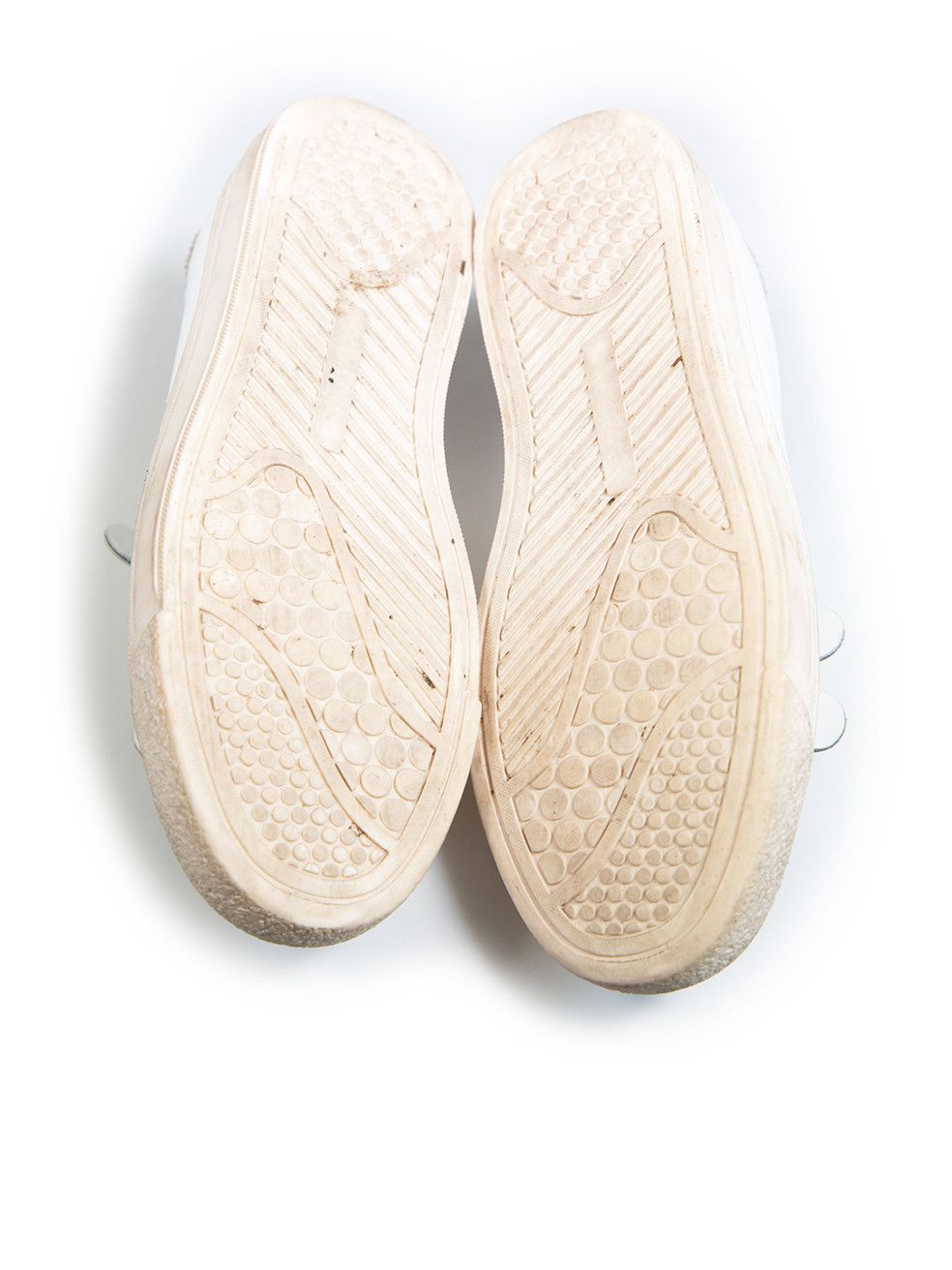 Anya Hindmarch White Leather Laser Cut-Out Pattern Trainers Size US 6 / IT 36 - 4 Thumbnail