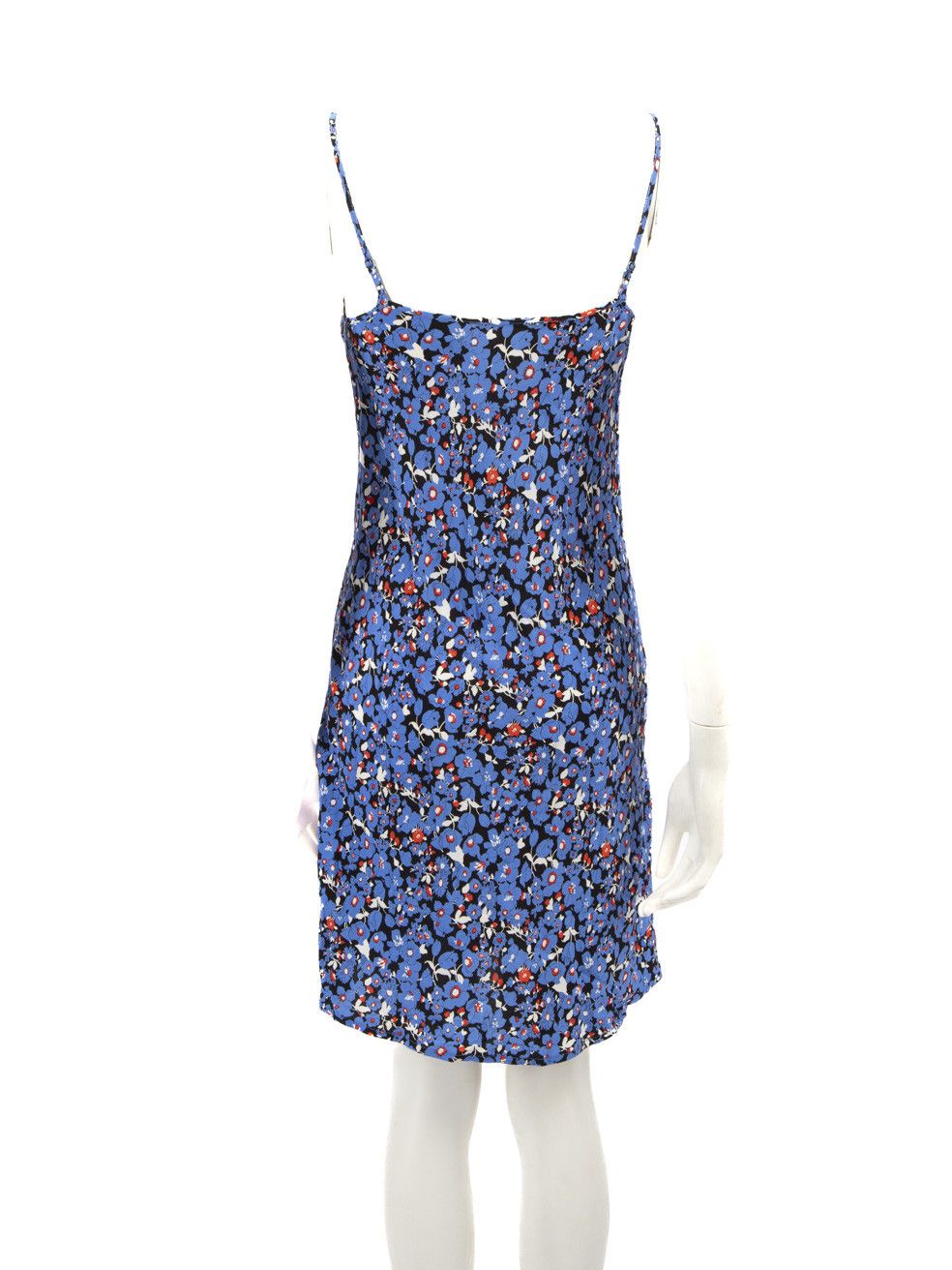 Maje Blue Floral Print Mini Dress Size S / US 4 / IT 40 - 3 Thumbnail