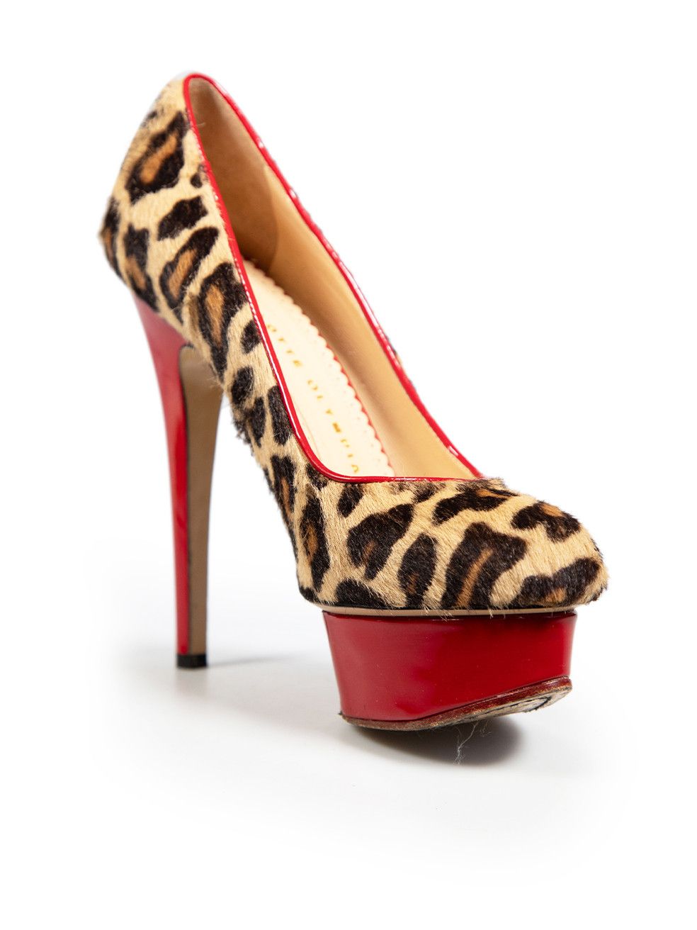 Charlotte Olympia Leopard Ponyhair Platform Heels Size US 5.5 / IT 35.5 - 2 Thumbnail