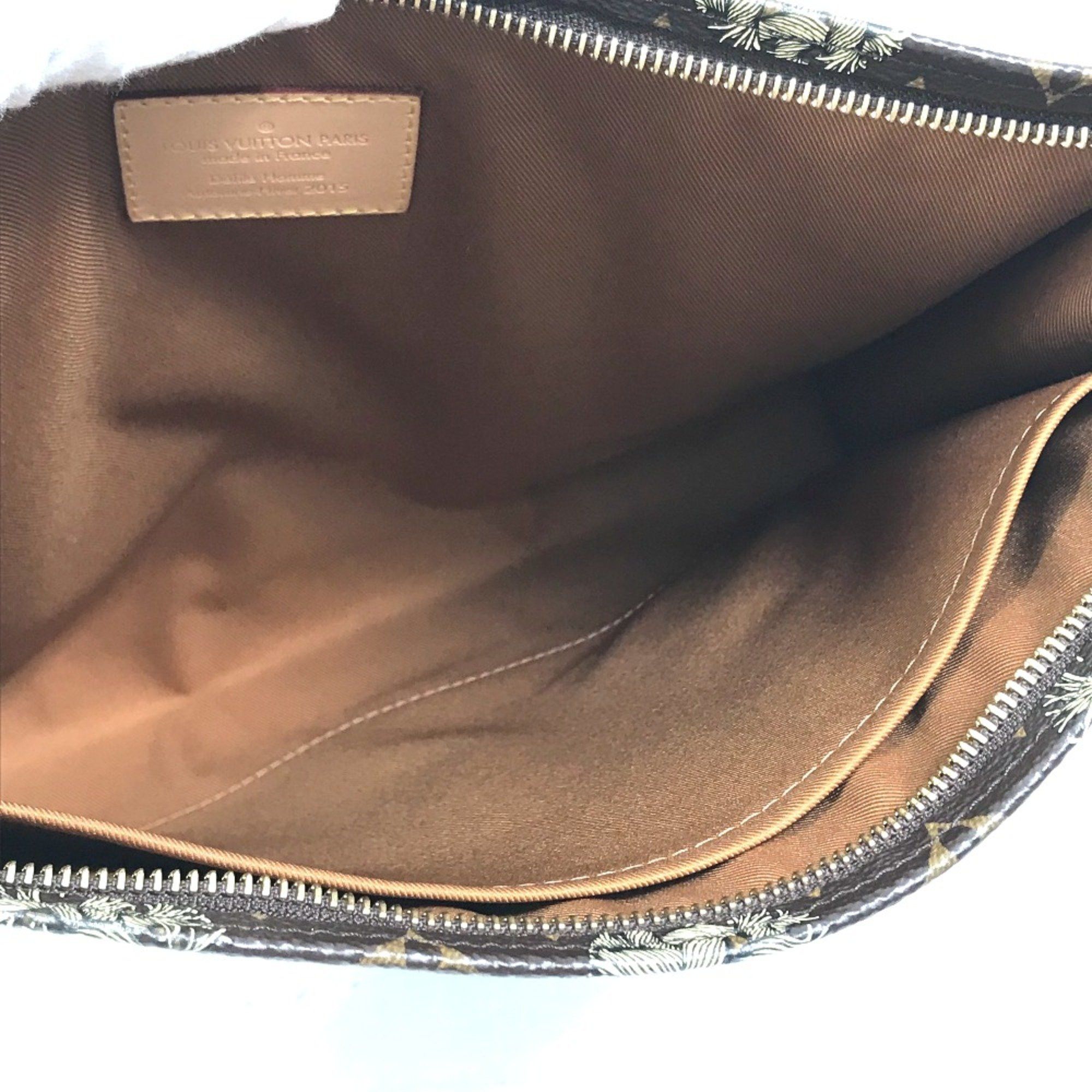 Louis Vuitton Louis Vuitton M41513 Monogram Christopher Nemeth Rope Bag Cluch Bag Clutch bag Brown Size ONE SIZE - 9 Thumbnail